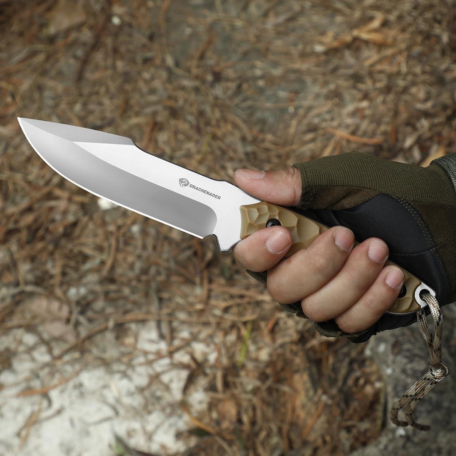 Cuchillo Fijo DRACHENADER 23.6cm Acero 5Cr14MoV con Funda