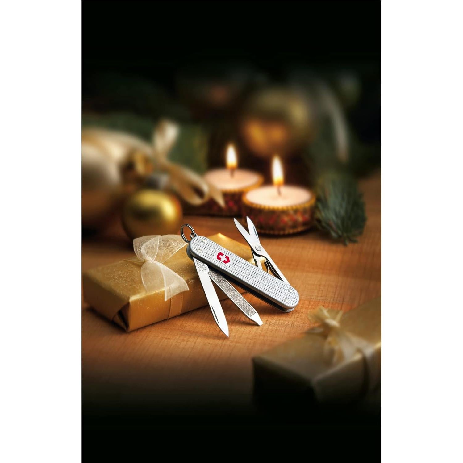 Cuchillo de bolsillo Victorinox Classic SD Alox Plateado 5 funciones