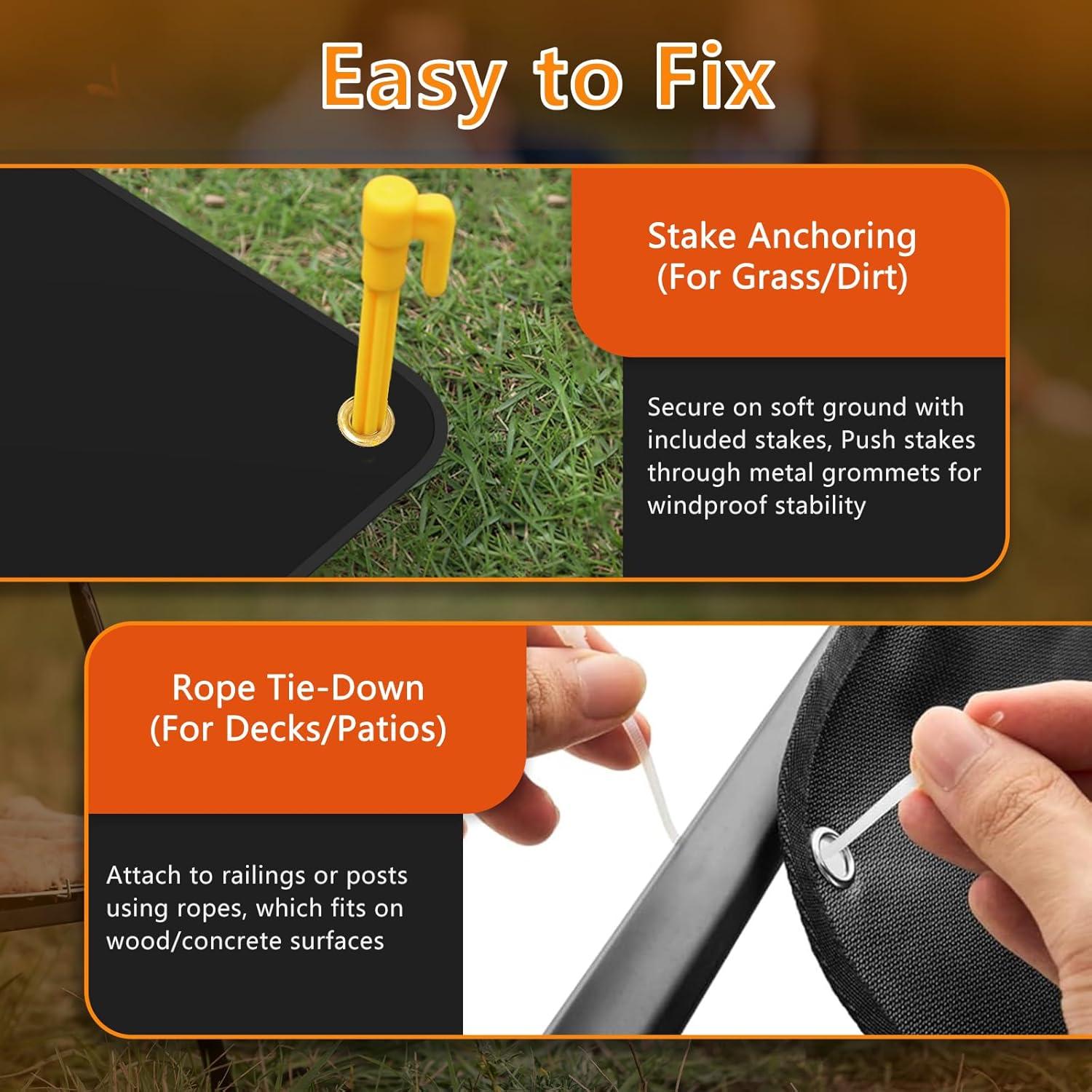 Mat de Parrilla Keeswin 101.6x177.8 cm Resistente al Calor