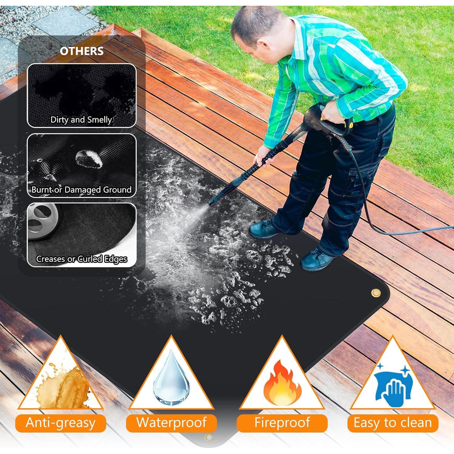 Mat de Parrilla Keeswin 101.6x177.8 cm Resistente al Calor