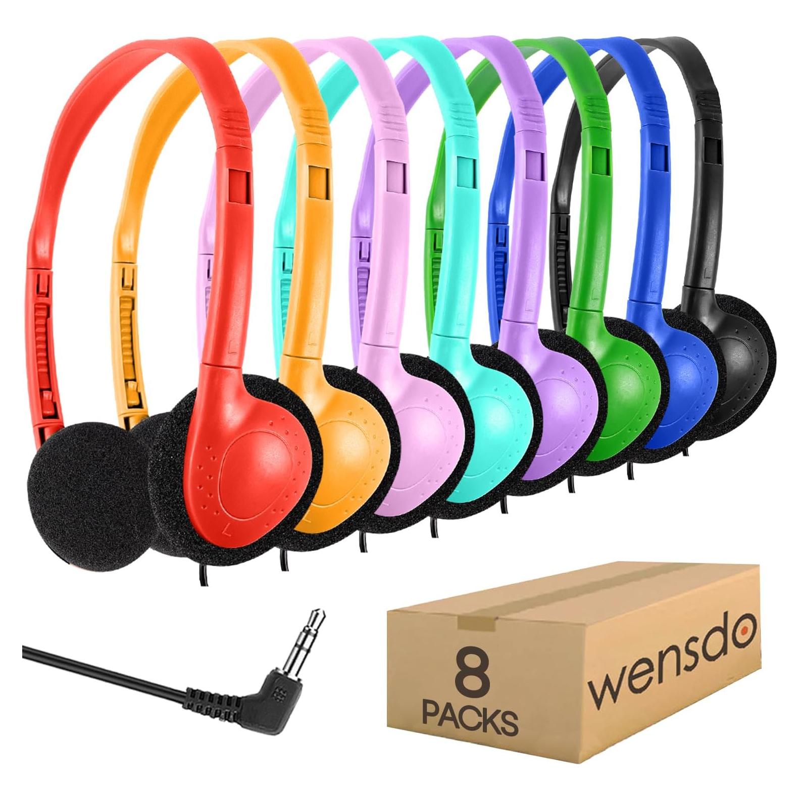 Auriculares Wensdo HY857 para Niños 8 Unidades Multicolor