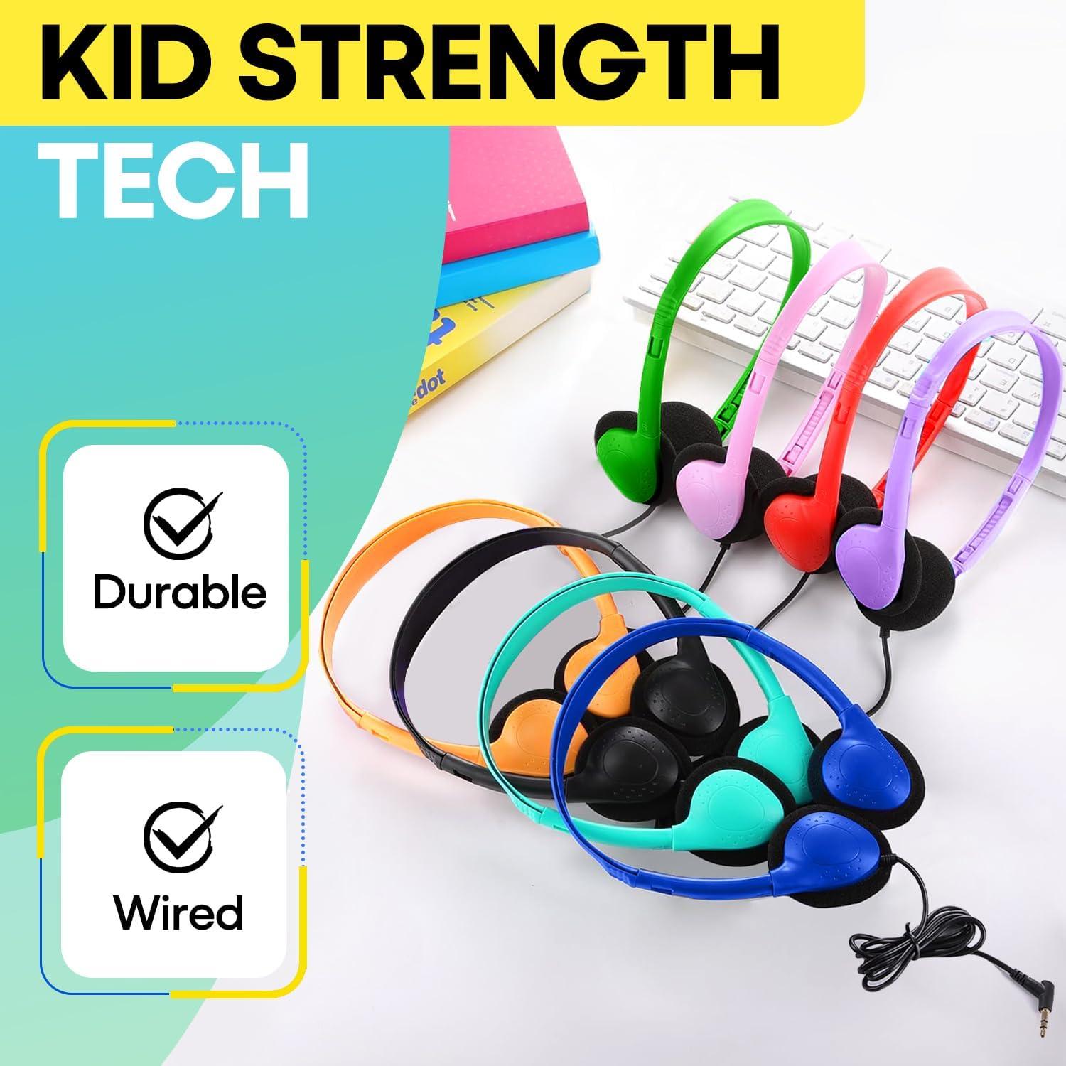 Auriculares Wensdo HY857 para Niños 8 Unidades Multicolor