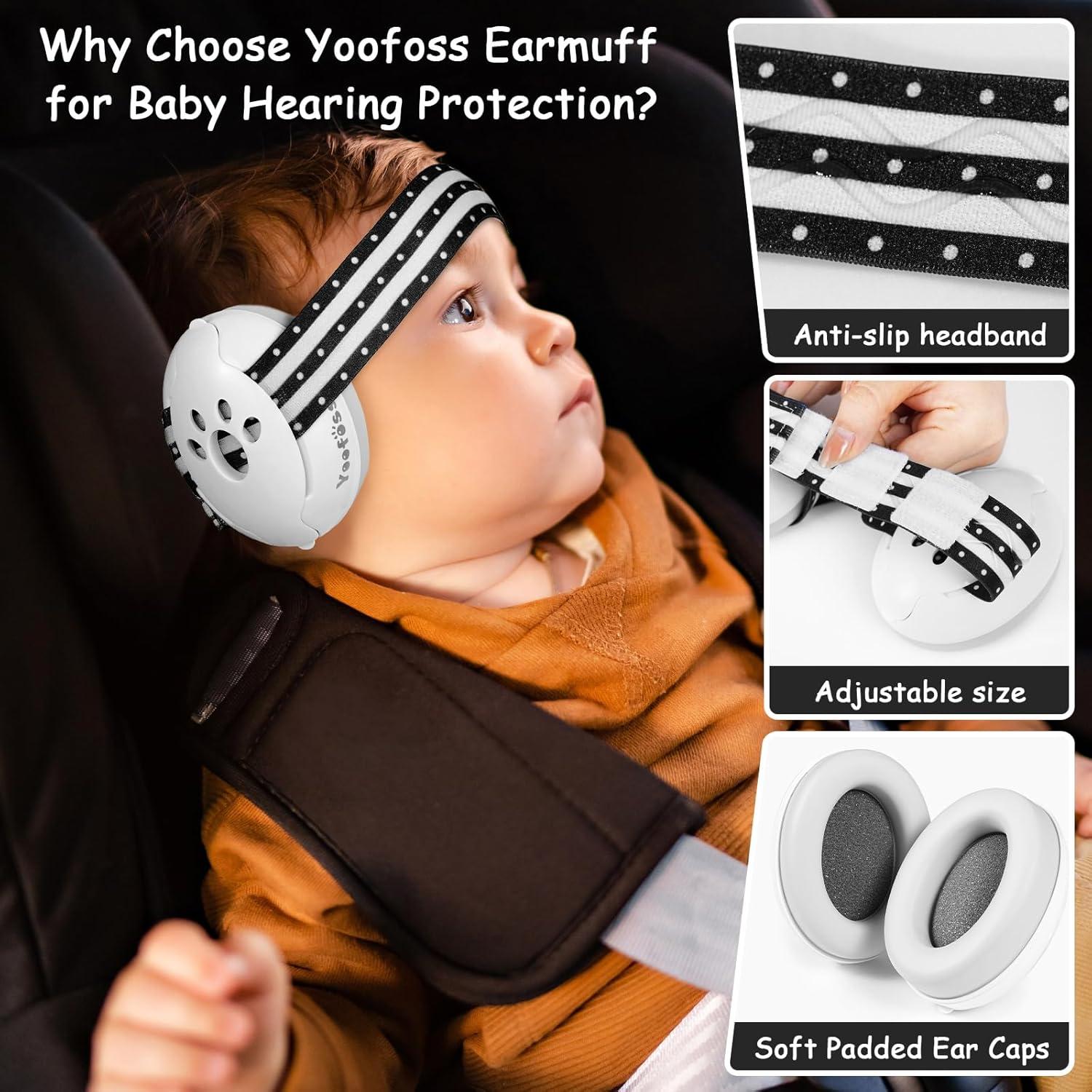 Auriculares de Protección Auditiva Yoofoss para Bebés 0-36 Meses