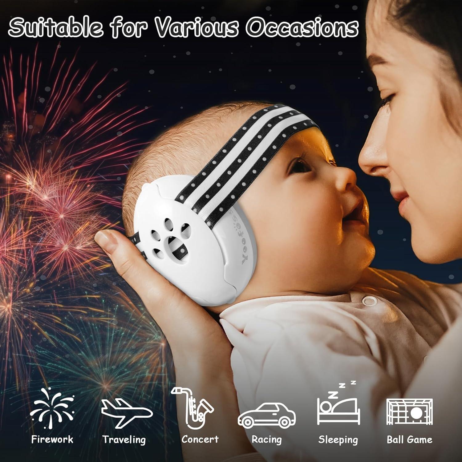 Auriculares de Protección Auditiva Yoofoss para Bebés 0-36 Meses