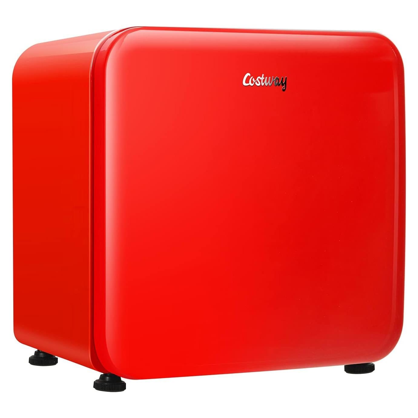 Refrigerador Compacto COSTWAY 1.6 Pies Cúbicos Rojo
