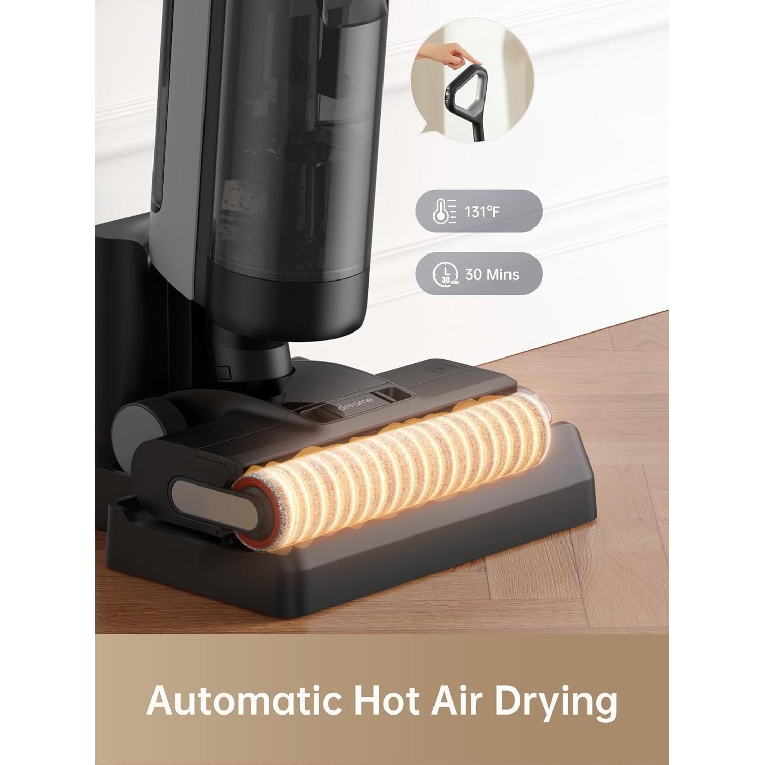 Aspiradora DREAME H12 Dual 4 en 1 Inalámbrica Negra