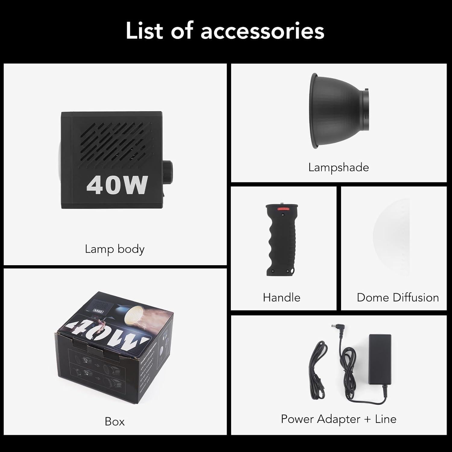 Lámpara de Video Portátil Nagnahz M60 Bi-Color 2500-8500K