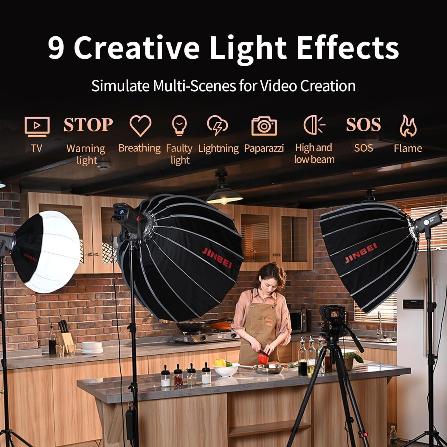 Luz de Video LED Joylight JL-160 160W 5500K Montura Bowens