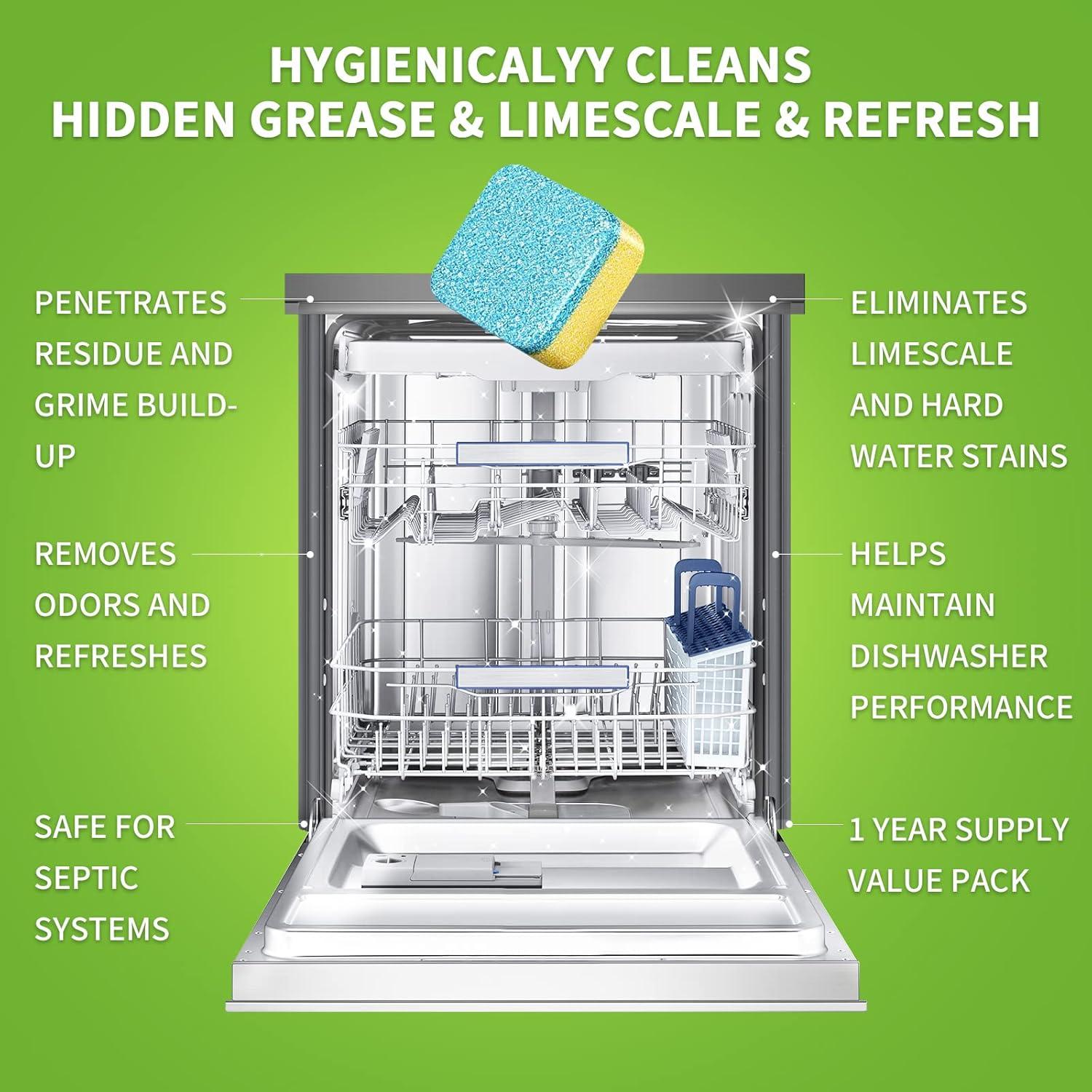 Limpiador y Desodorante para Lavavajillas NATRUTH - 30 Tabletas Aroma Limón