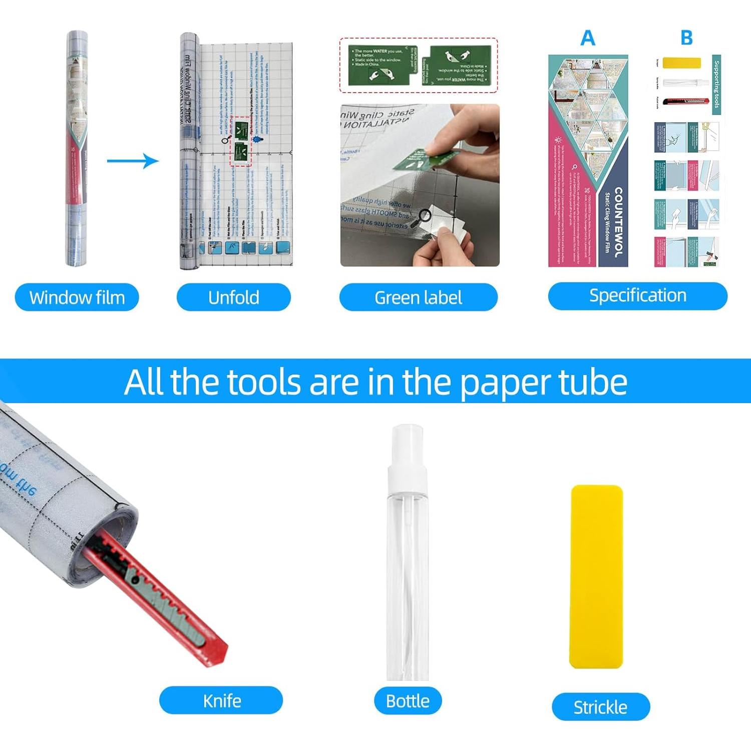 Película Blackout para Ventanas COUNTEWOL 44.5x199.8cm PVC