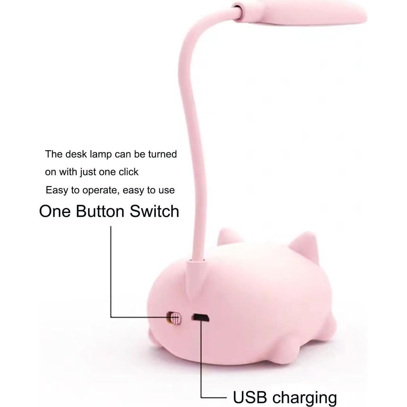Lámpara de Escritorio LED Genyerl GY-Gato Plegable USB 3W