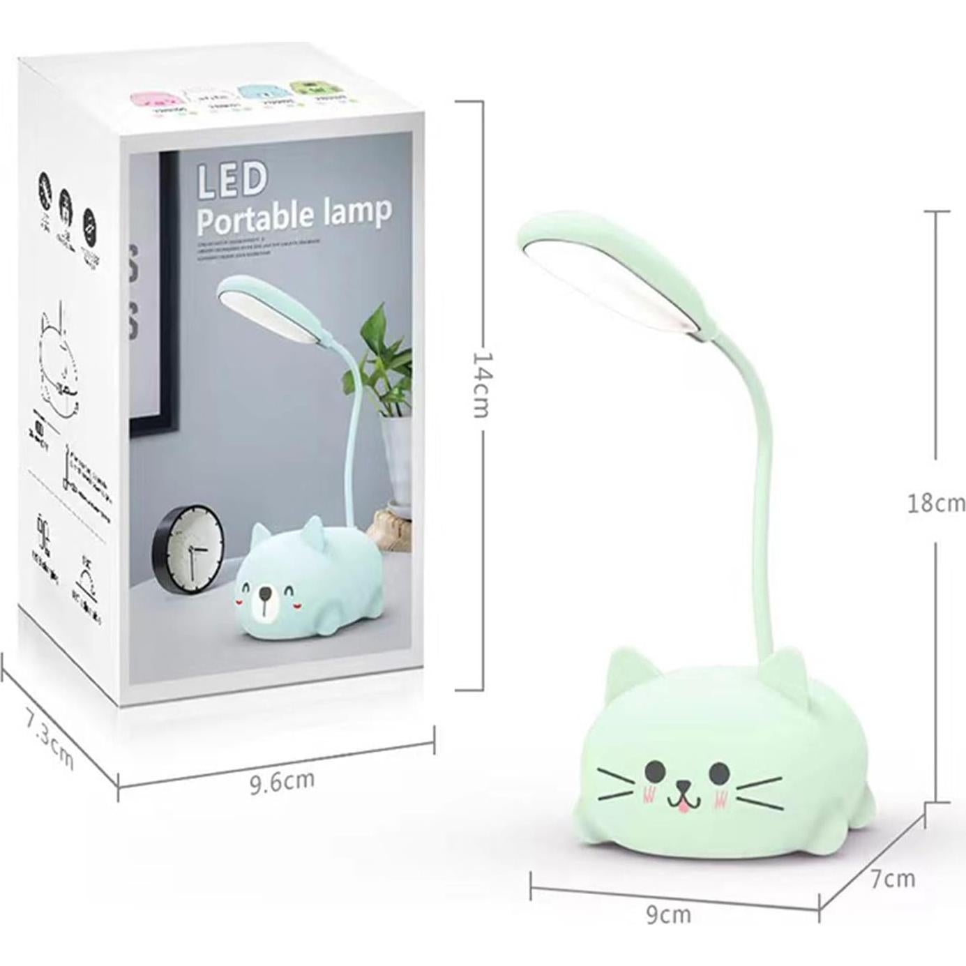 Lámpara de Escritorio LED Genyerl GY-Gato Plegable USB 3W