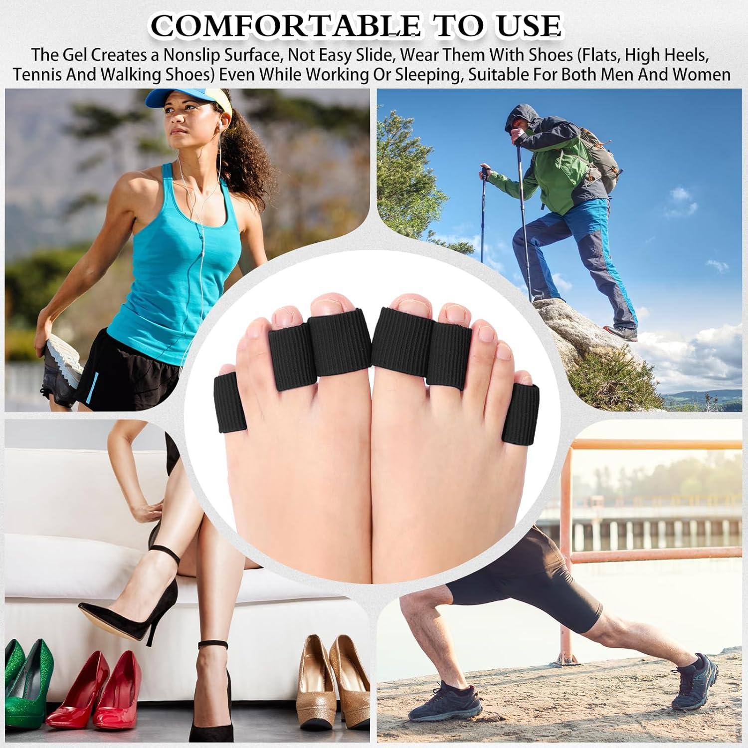 Mangas de Gel para Dedos Blulu - 16 Pcs Protectores Callos y Ampollas