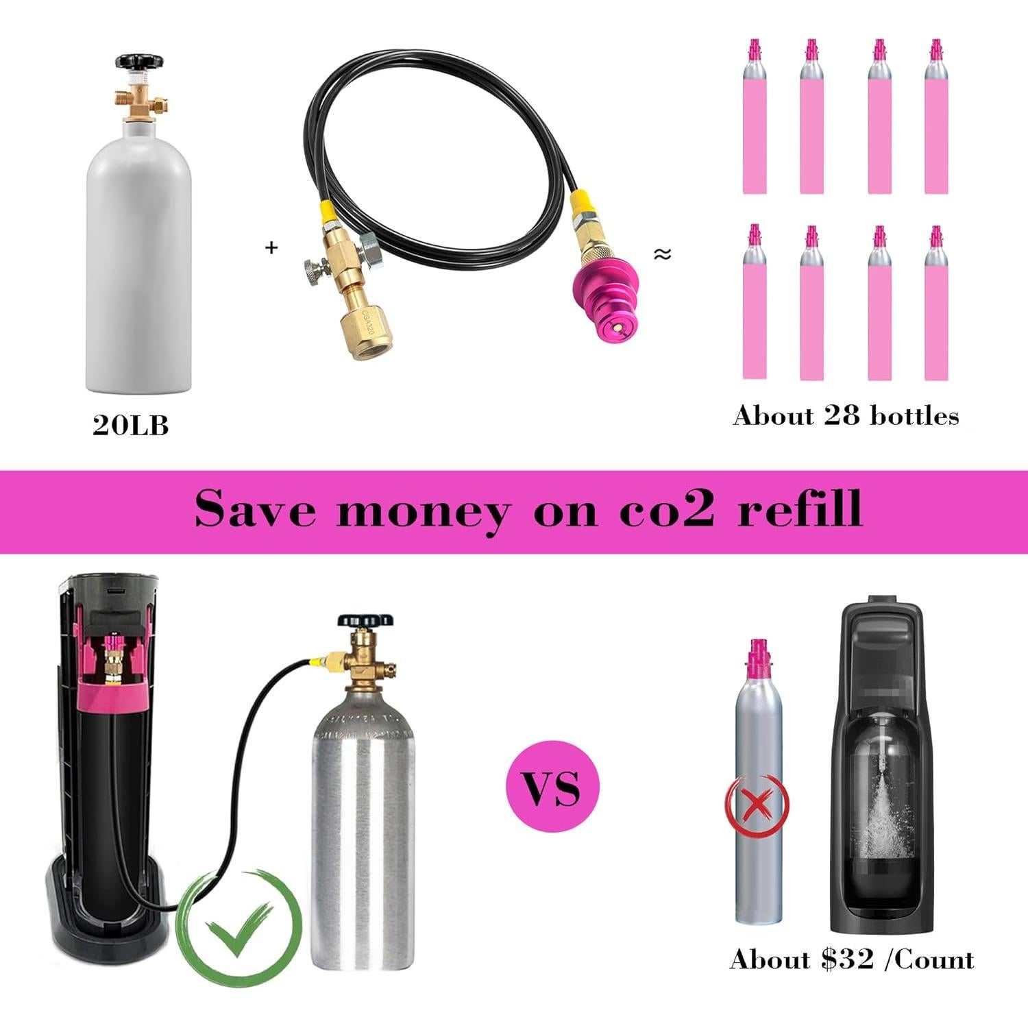 Adaptador CGA320 para Tanque de CO2 a Máquina de Soda KUMAS