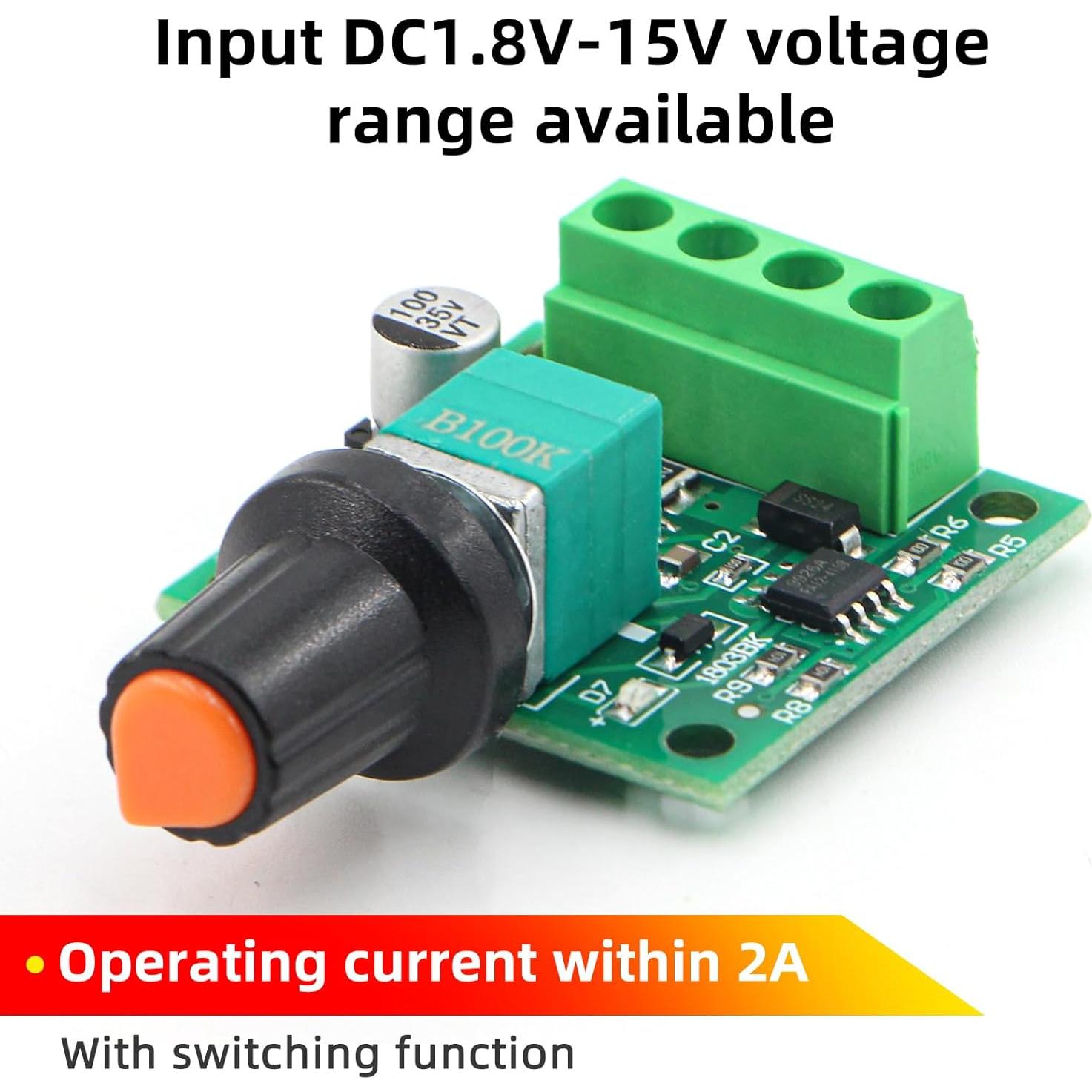 Controlador de Velocidad Motor DC RioRand RR-PWM-15V 2A PWM
