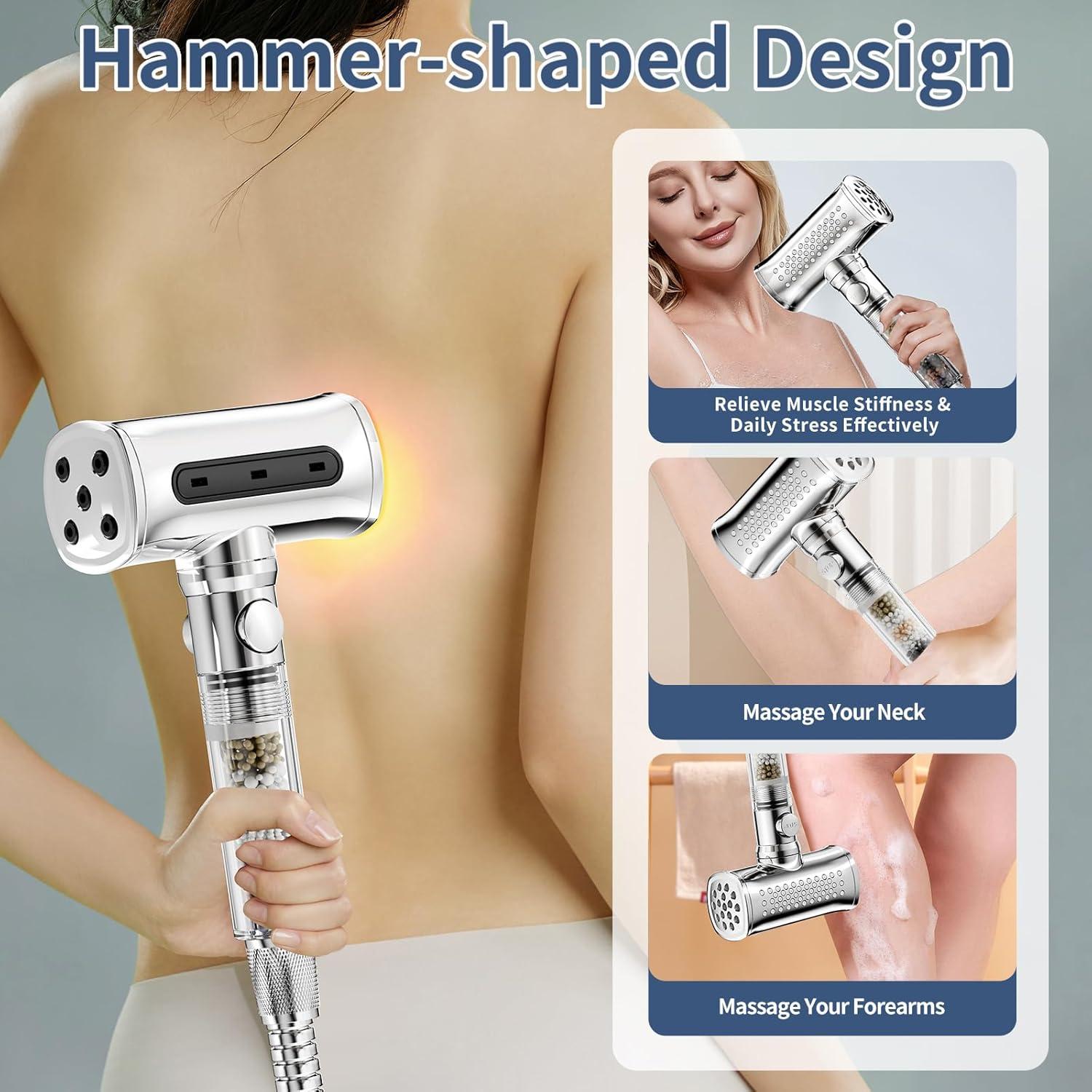 Cabezal de Ducha KAIYING Alta Presión 4 Modos Filtrado Cromo