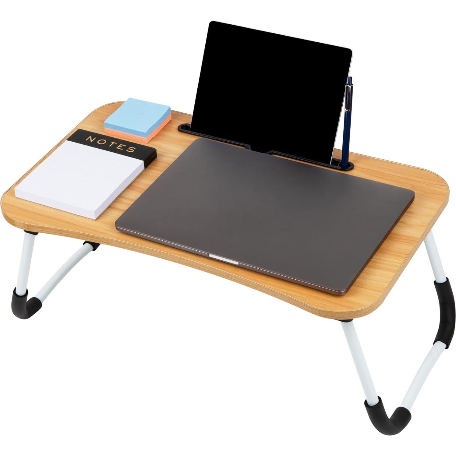 Mesa de Regazo Ajustable Mind Reader Beige 59x34.9 cm