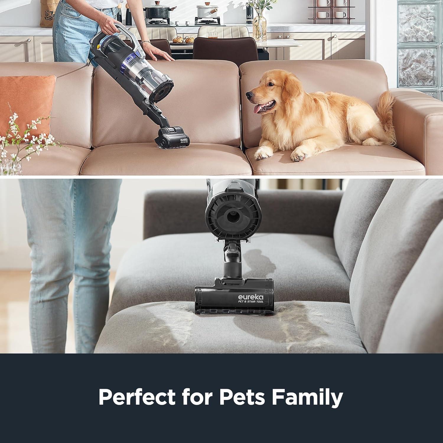 Aspiradora Vertical Eureka NEU801BL para Mascotas, Azul