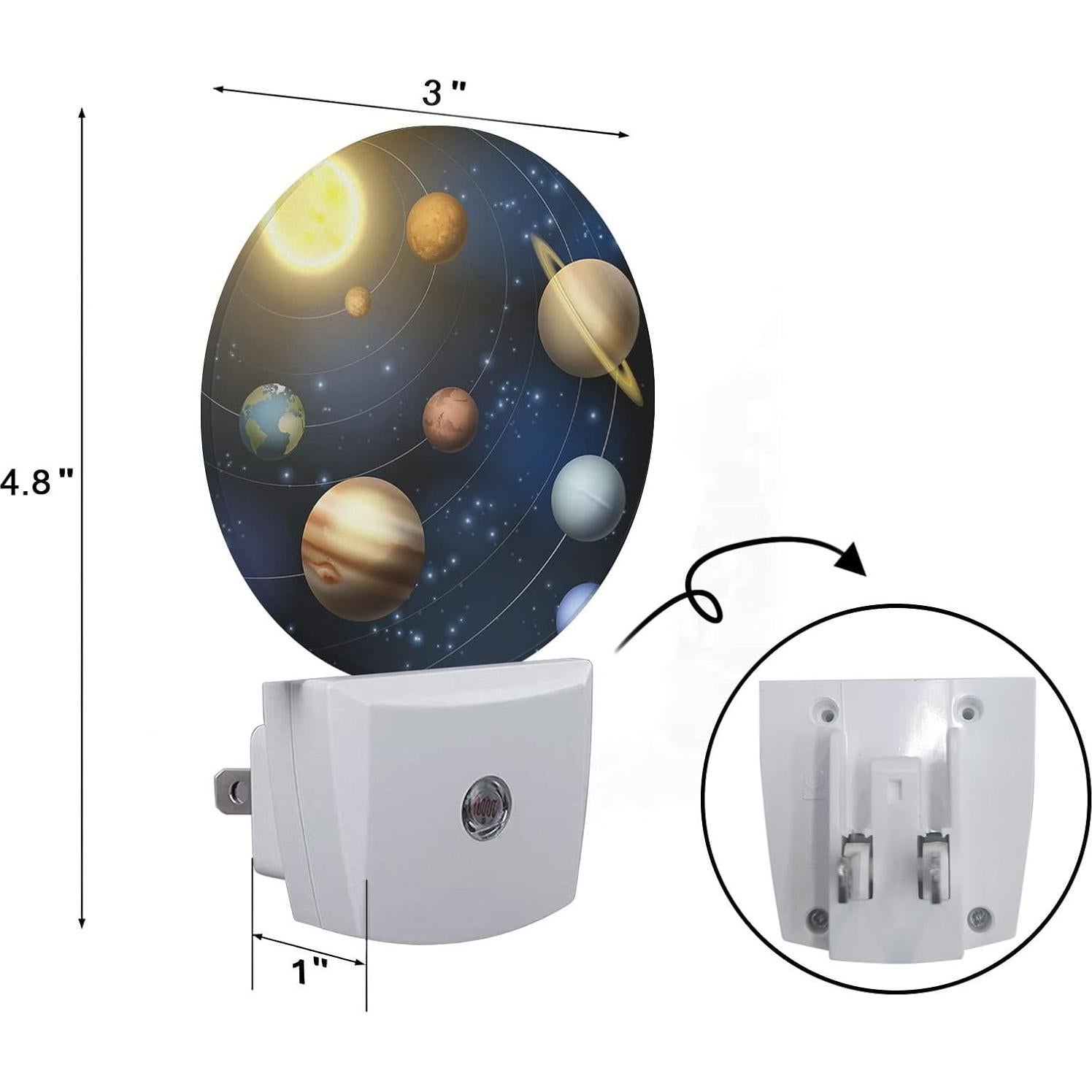 Luz Nocturna LED Axayaz 3D Planetas con Sensor Automático