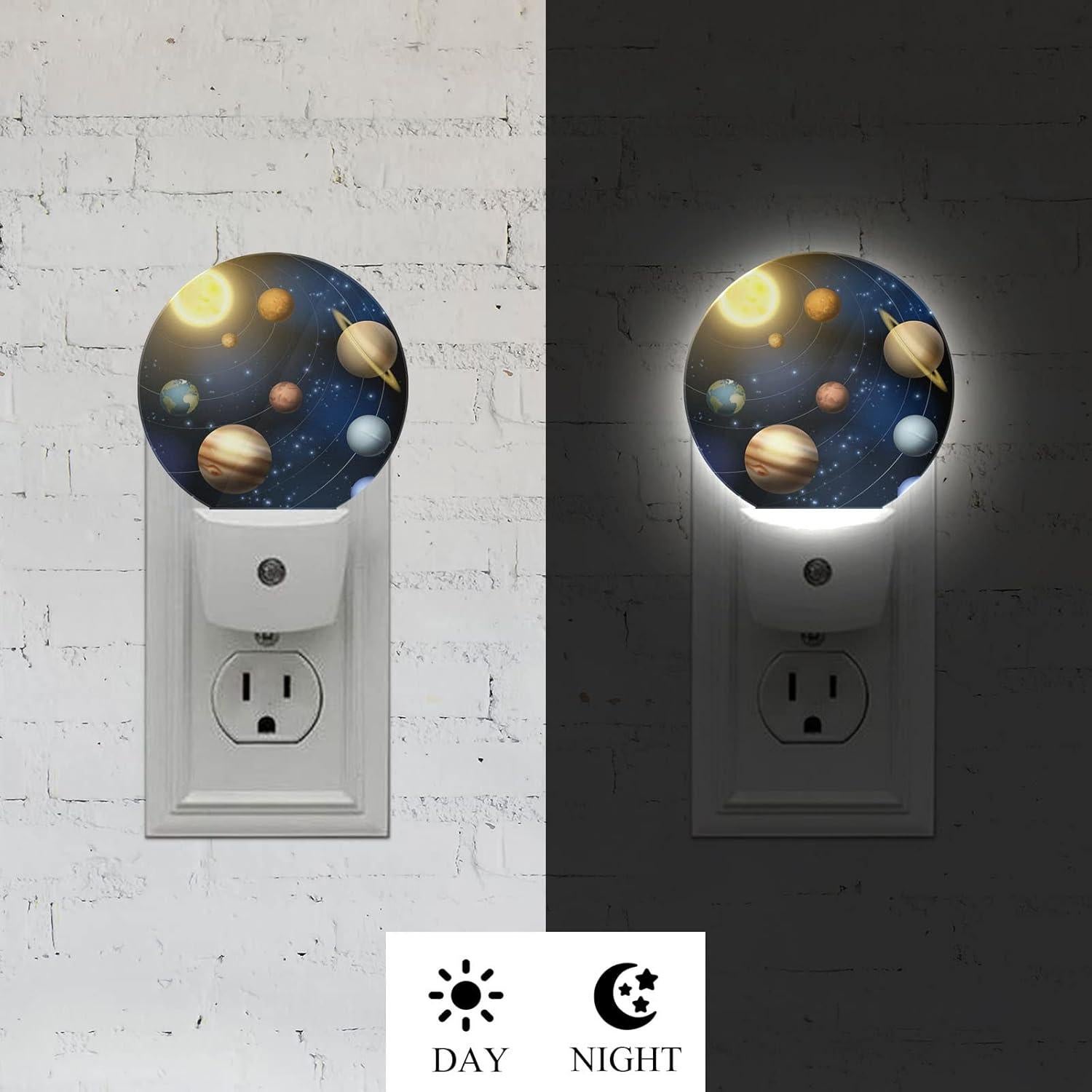 Luz Nocturna LED Axayaz 3D Planetas con Sensor Automático