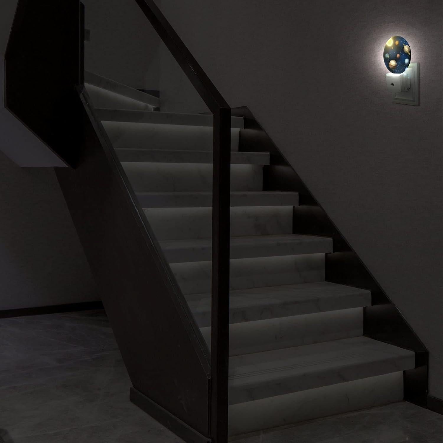 Luz Nocturna LED Axayaz 3D Planetas con Sensor Automático