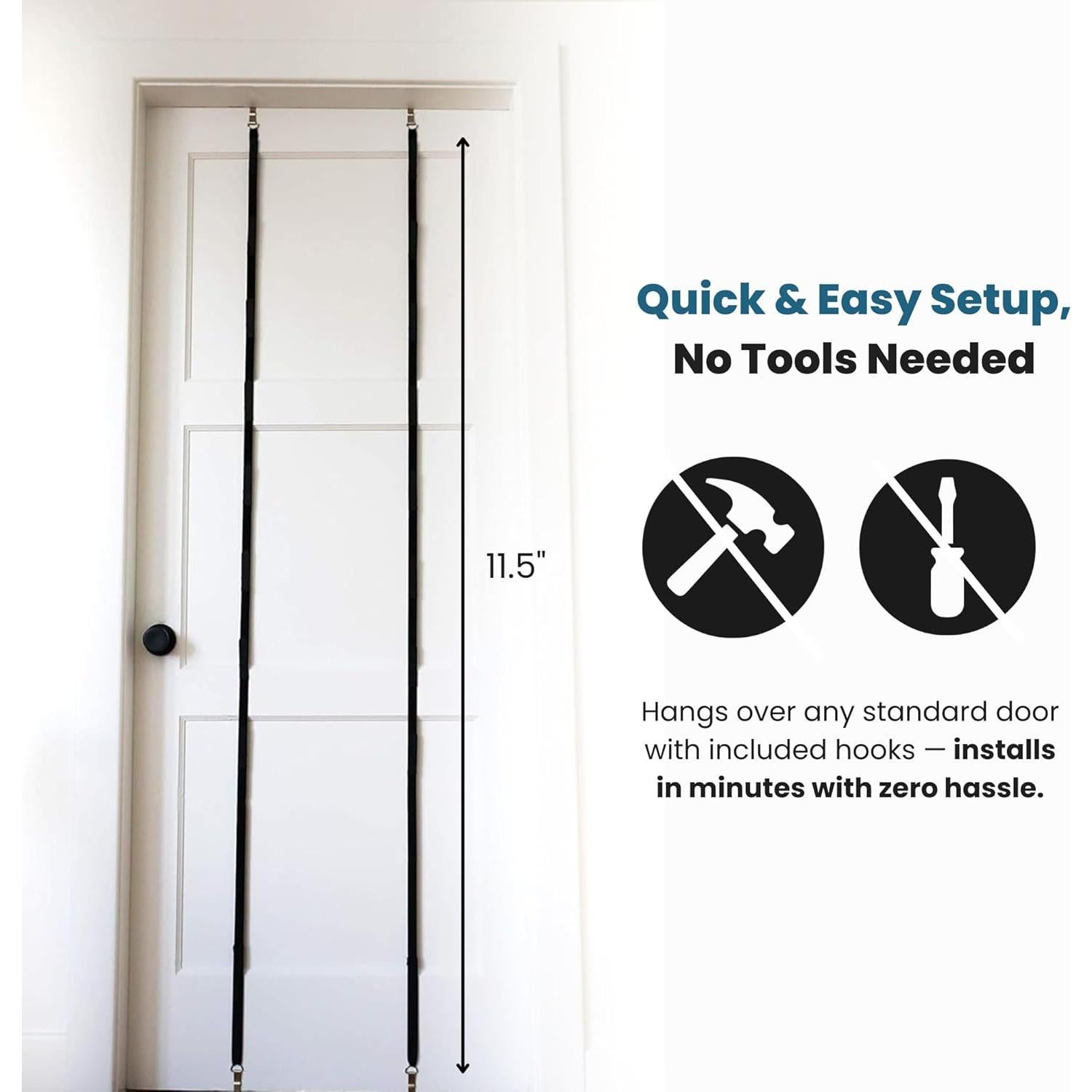 Organizador de Gorras sobre la Puerta Jokari 2 Piezas Soporta 16 Gorras