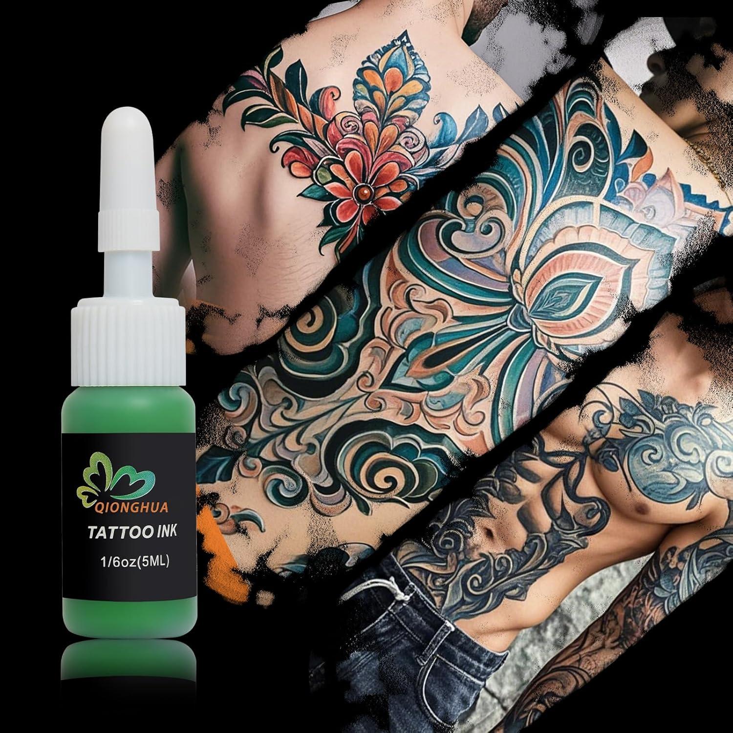 Juego de Tinta para Tatuajes QIONGHUA 10 Colores 81.9g