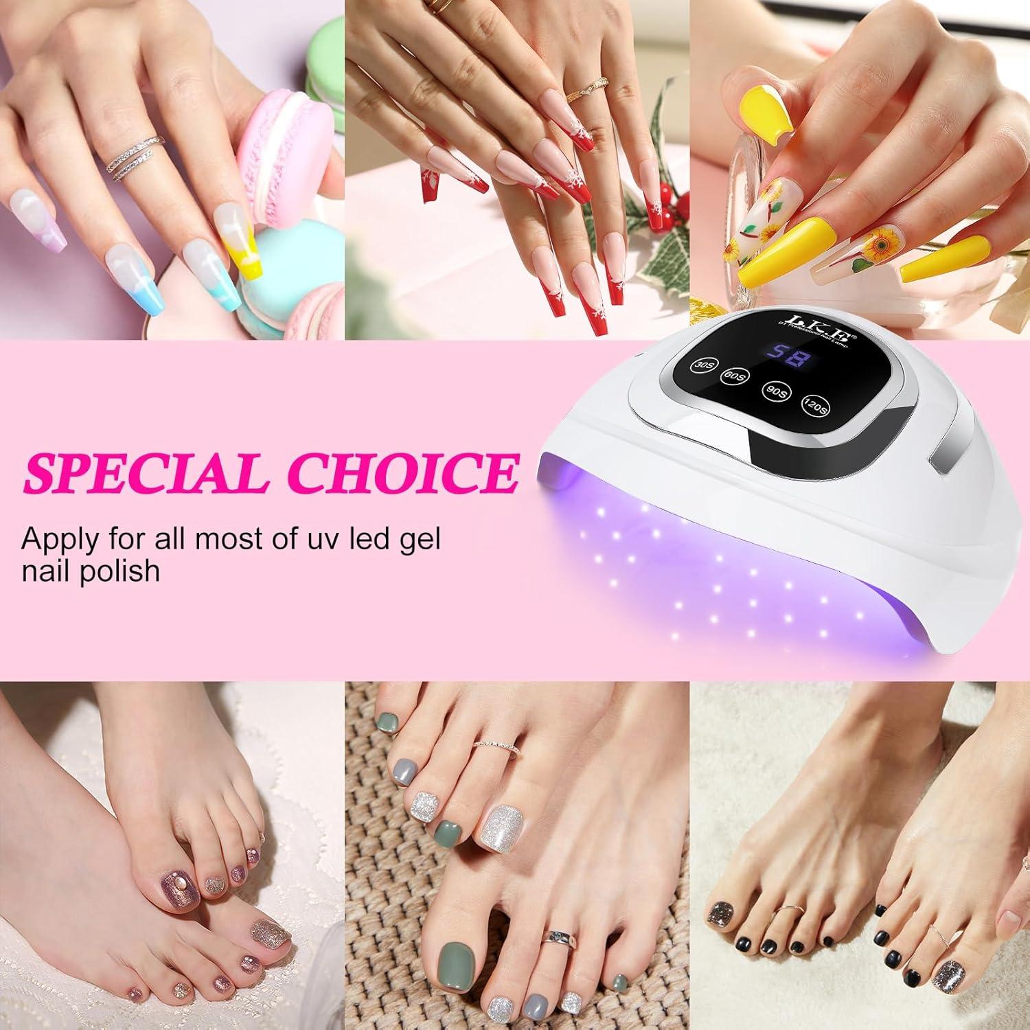 Lámpara UV para Uñas Wisdompark 268W con 60 Perlas LED