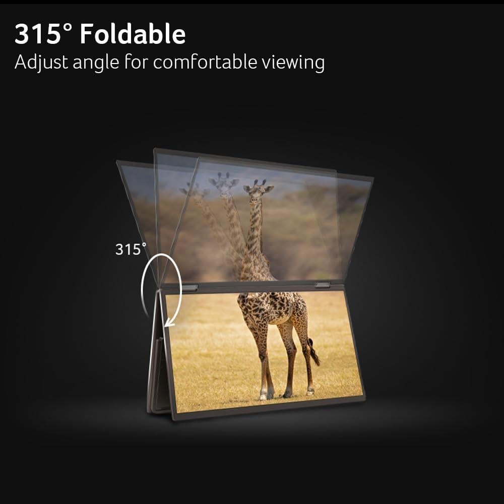 Monitor Doble Portátil Acer PD193Q 18.5" FHD Plegable