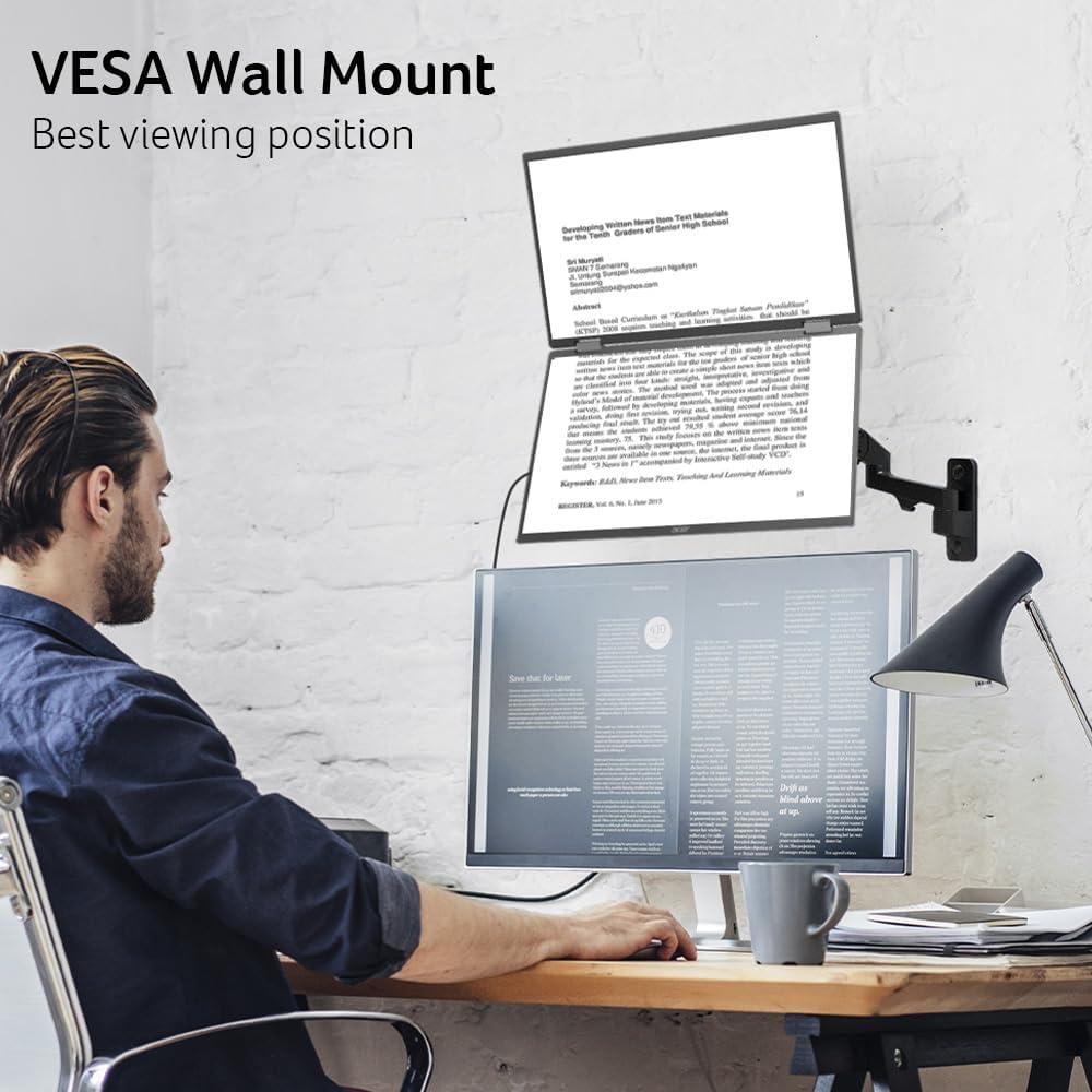 Monitor Doble Portátil Acer PD193Q 18.5" FHD Plegable