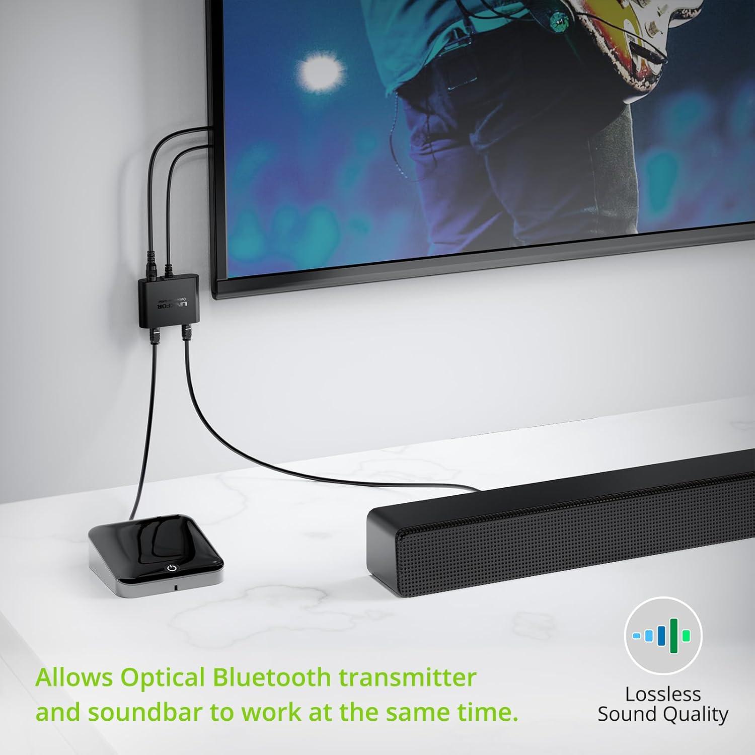 Divisor Óptico Digital Toslink 1x2 LiNKFOR 1m para Audio