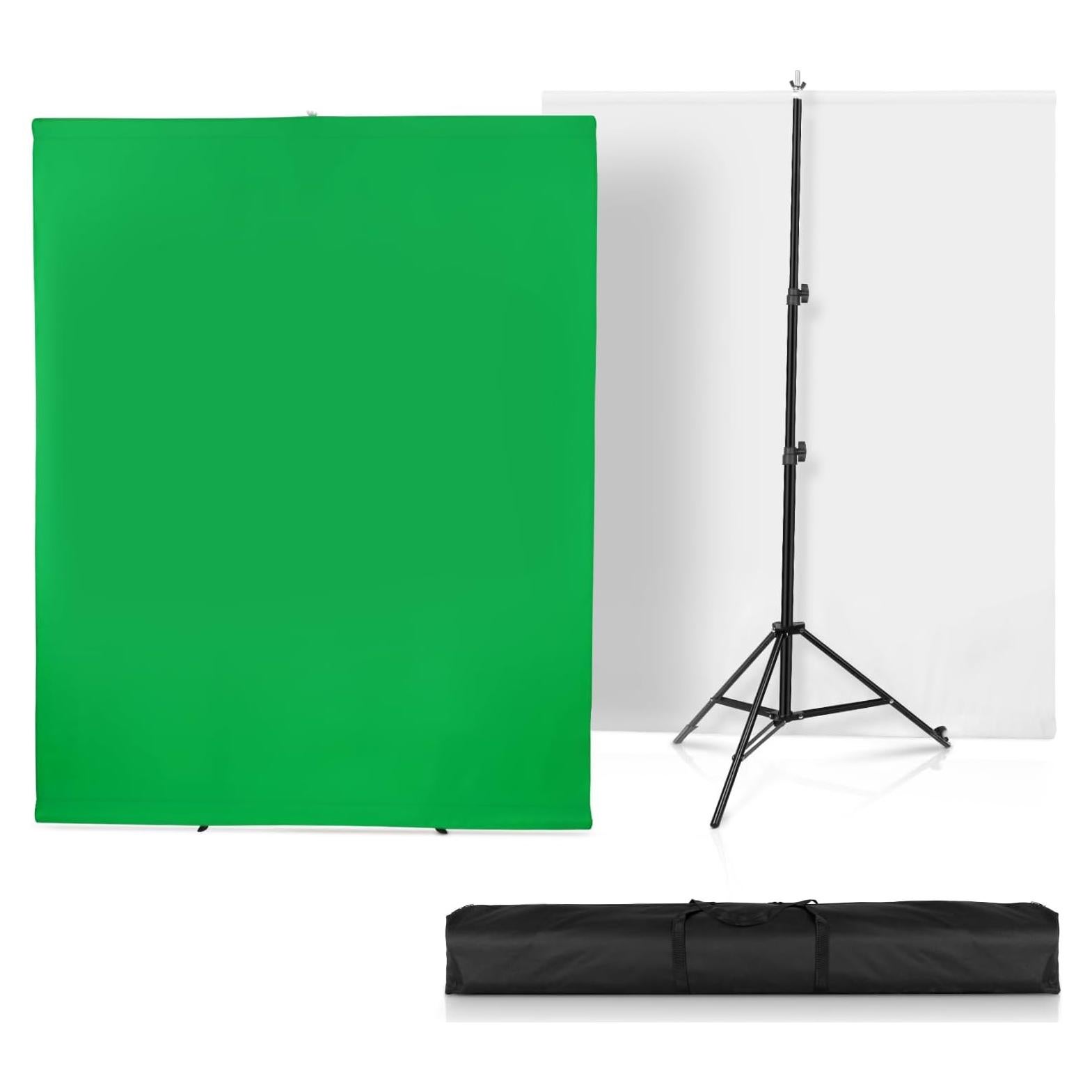 Soporte de fondo versátil SEDGEWIN 2x2m Chromakey blanco y verde