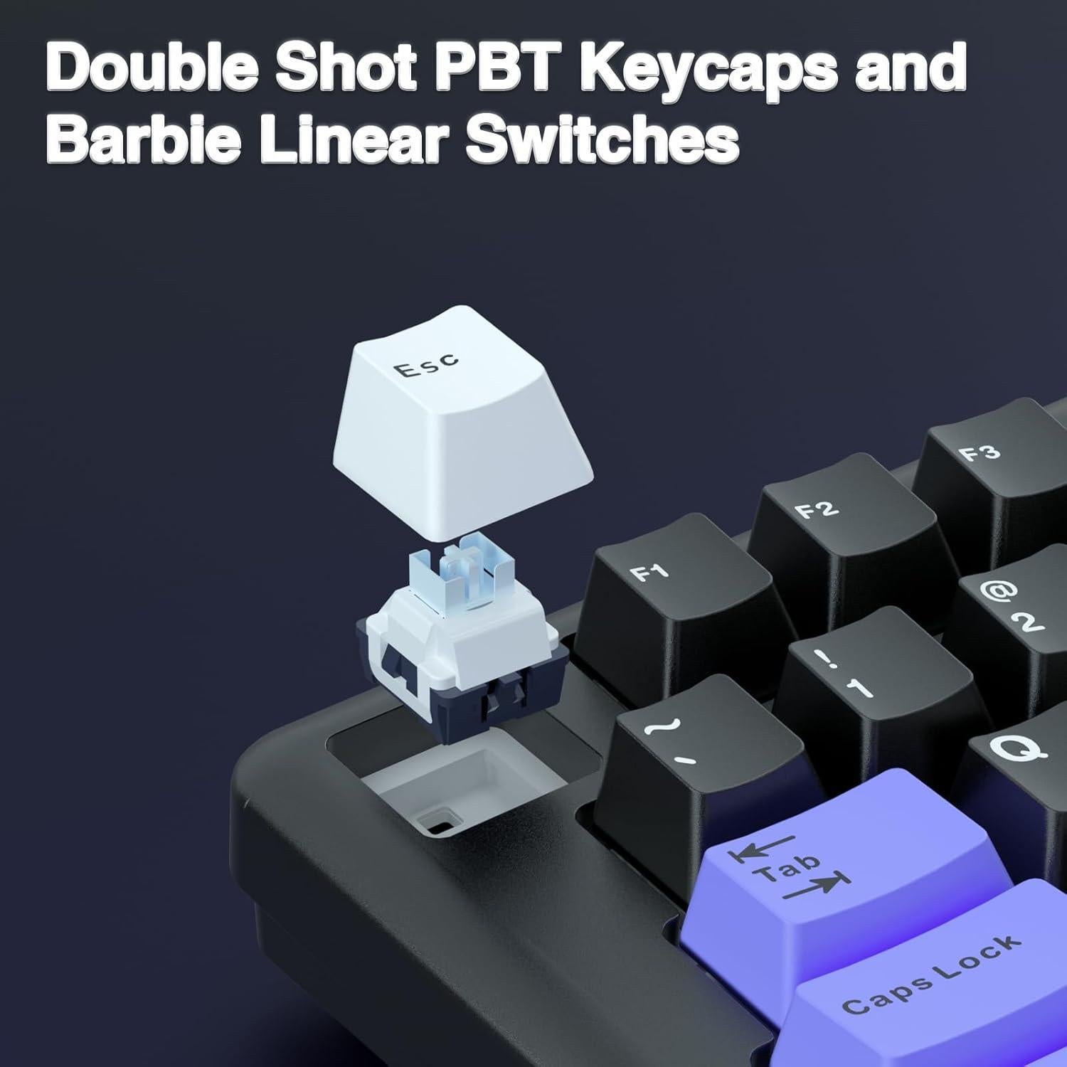 Teclado Mecánico Inalámbrico Leobog A75 Ergonómico RGB 75%