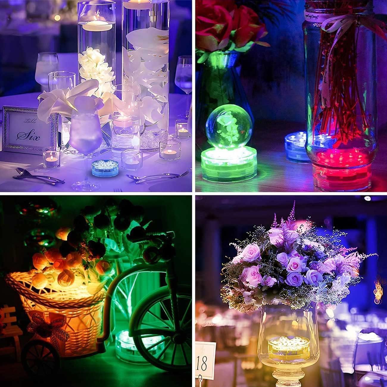 Luces LED sumergibles Tripop TP-SLL2RGBR4 con control remoto