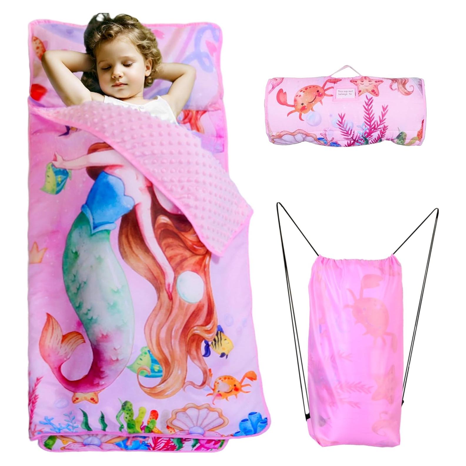 Esterilla de Siesta Lydaz para Niños 134.6x53.3cm con Almohada