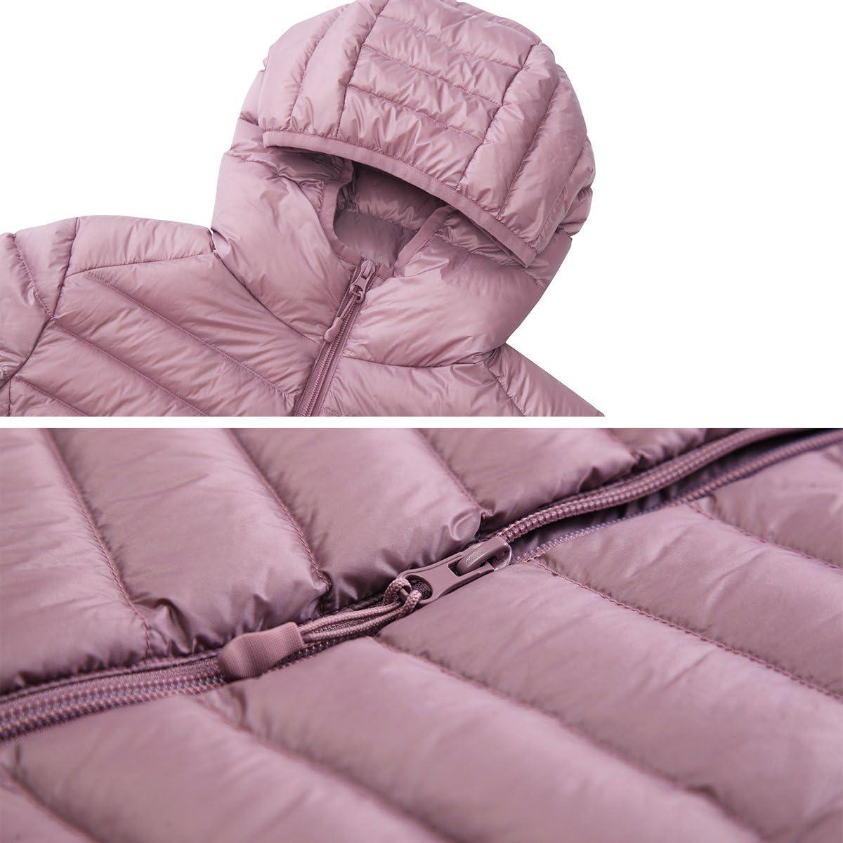 Chaqueta Puffer Ligera Rokka&Rolla para Mujeres - Rosa Nostalgia