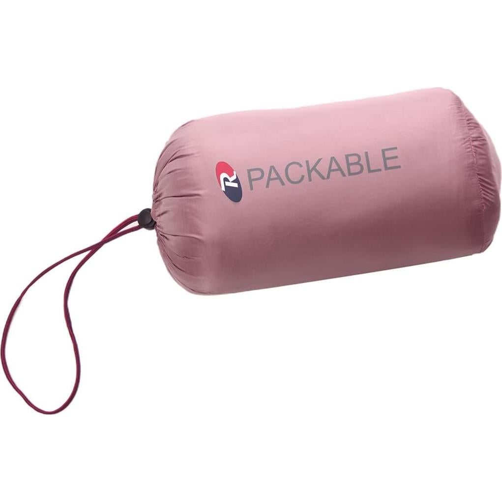 Chaqueta Puffer Ligera Rokka&Rolla para Mujeres - Rosa Nostalgia