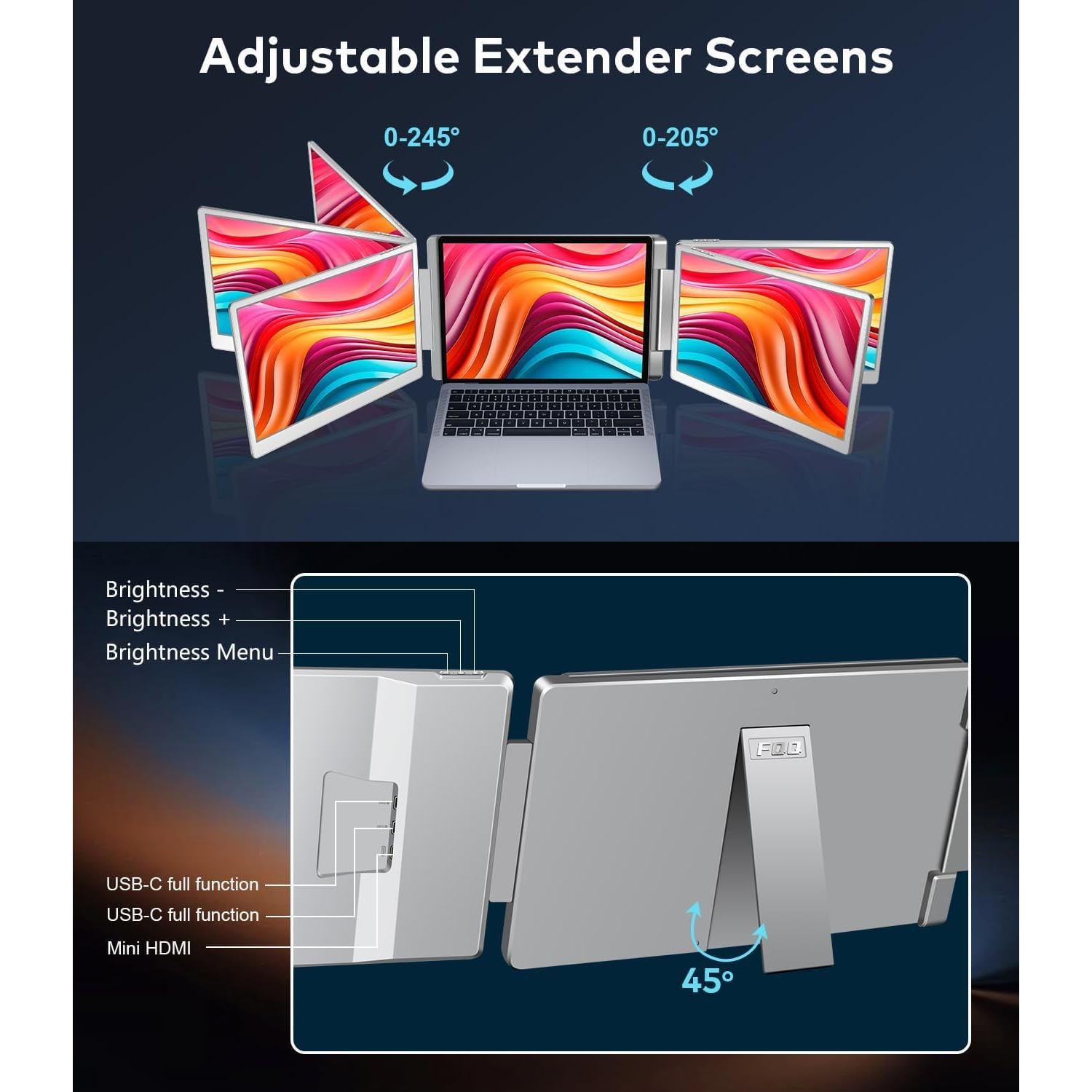 Extensor de Pantalla FHD 15.6" SHENZHEN para Laptop 12-18.5"