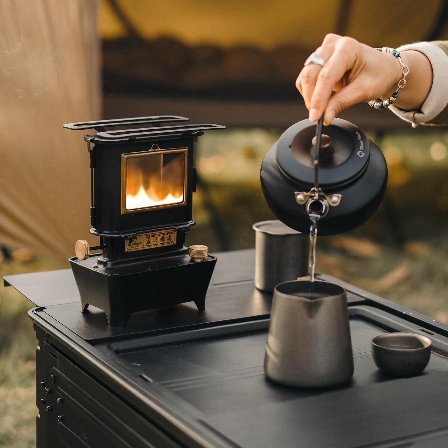 Linterna de Aceite Thous Winds 400ml Negra para Camping