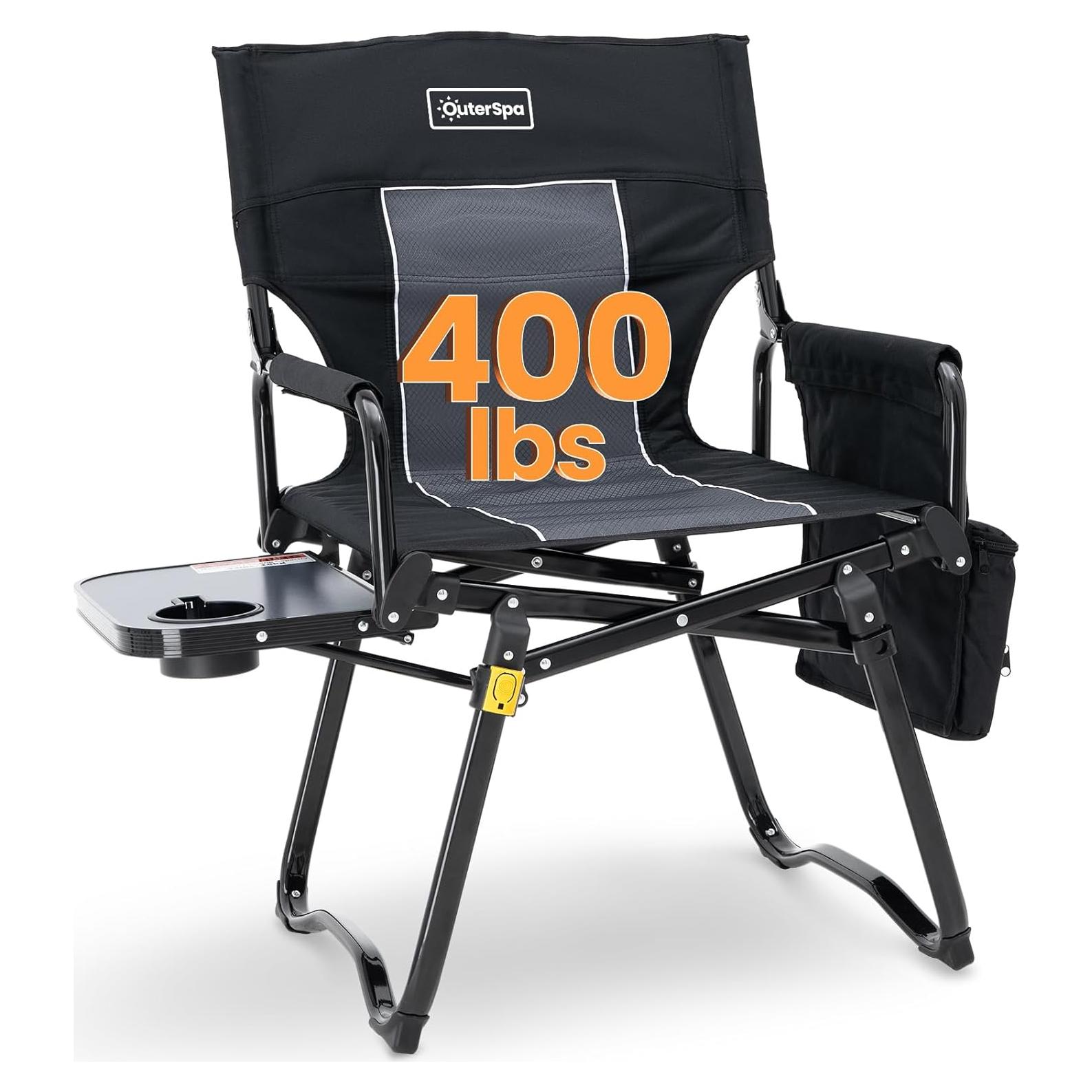 Silla de Camping Plegable OuterSpa con Mesa y Bolsa Enfriadora