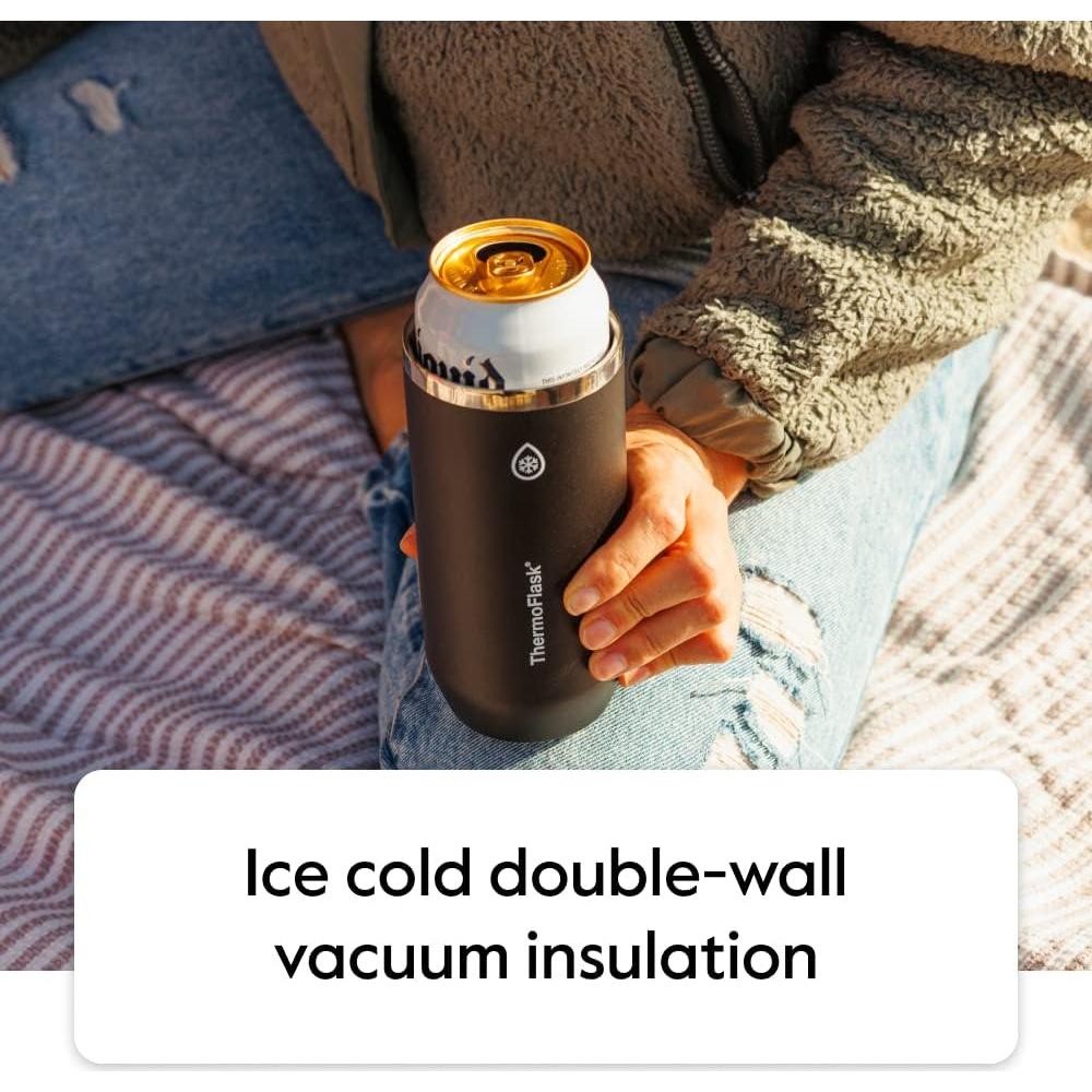 Enfriador de Latas Slim ThermoFlask Acero Inoxidable 355 ml Azul