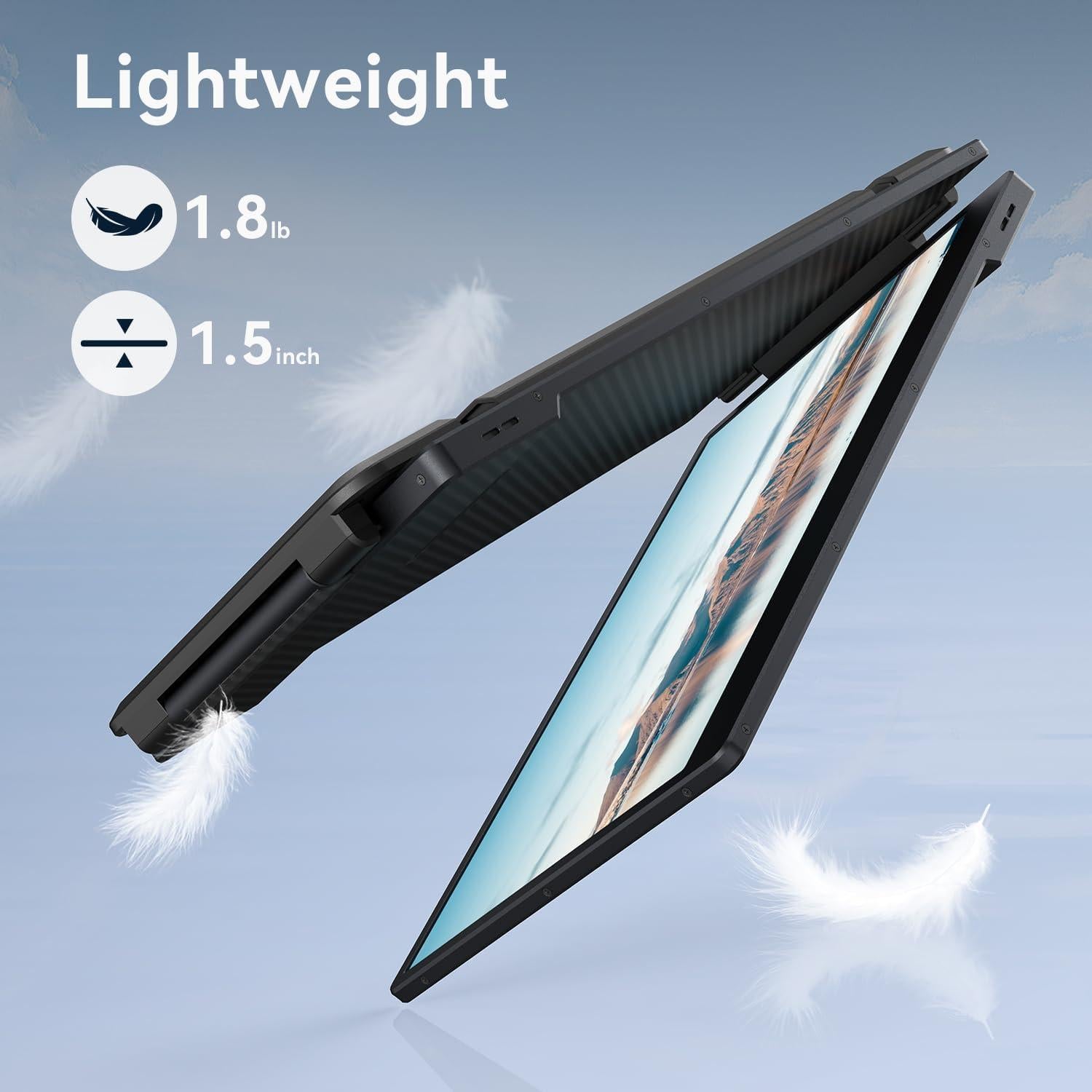 Extensor de Monitor Doble 14'' FHD 1080P APILDELLA USB-C HDMI