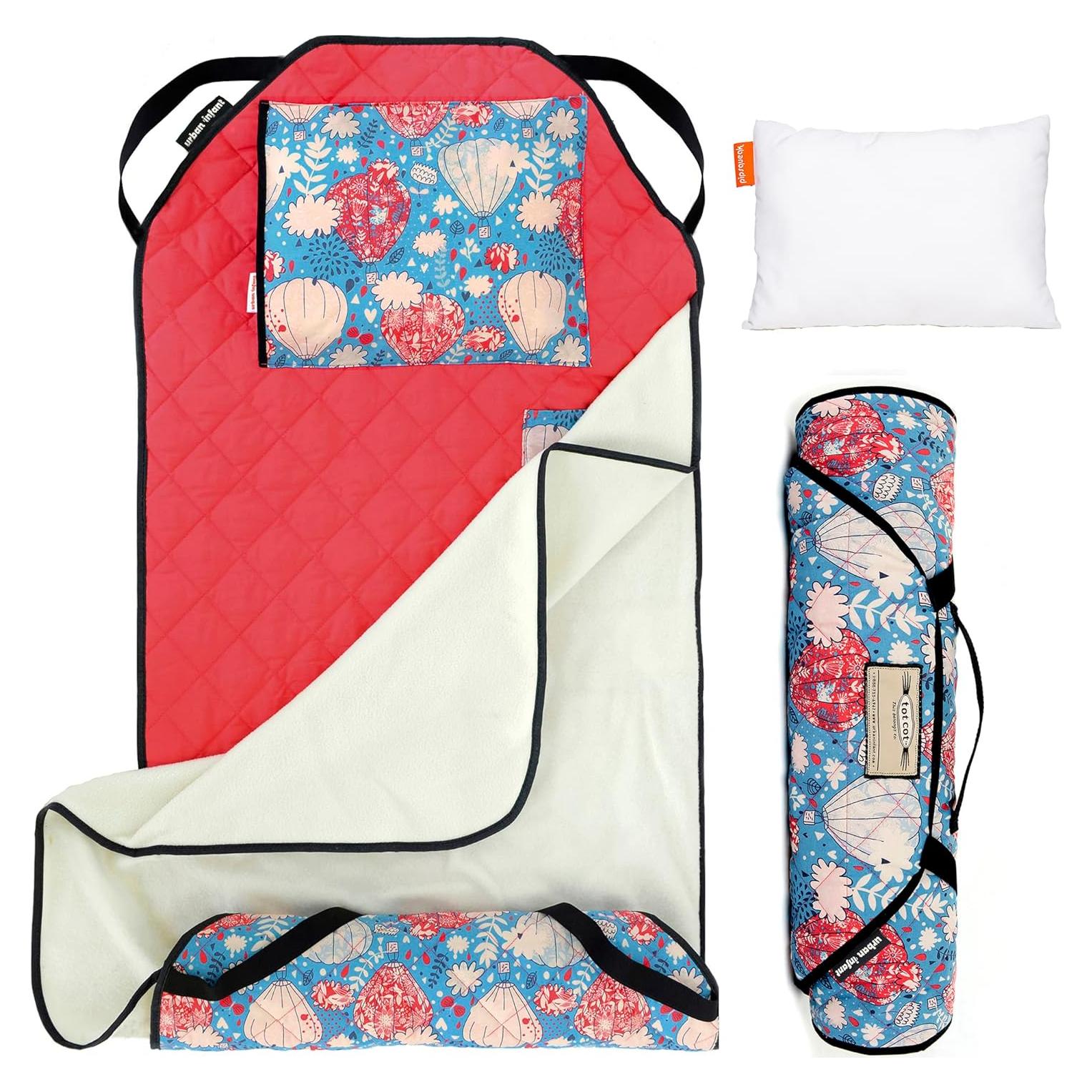 Manta de Siesta Urban Infant Tot Cot con Almohada - Globos