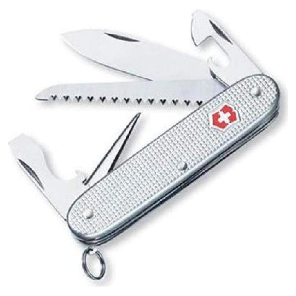 Cuchillo Suizo Victorinox Farmer Alox 9 Funciones Plata