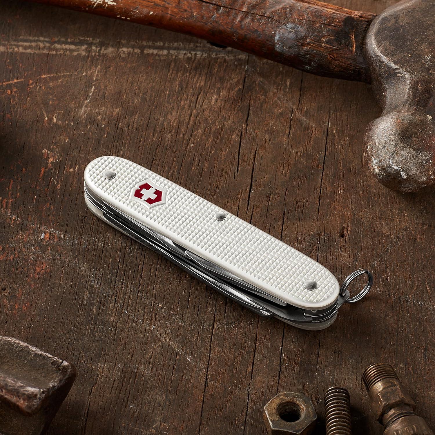 Cuchillo Suizo Victorinox Farmer Alox 9 Funciones Plata