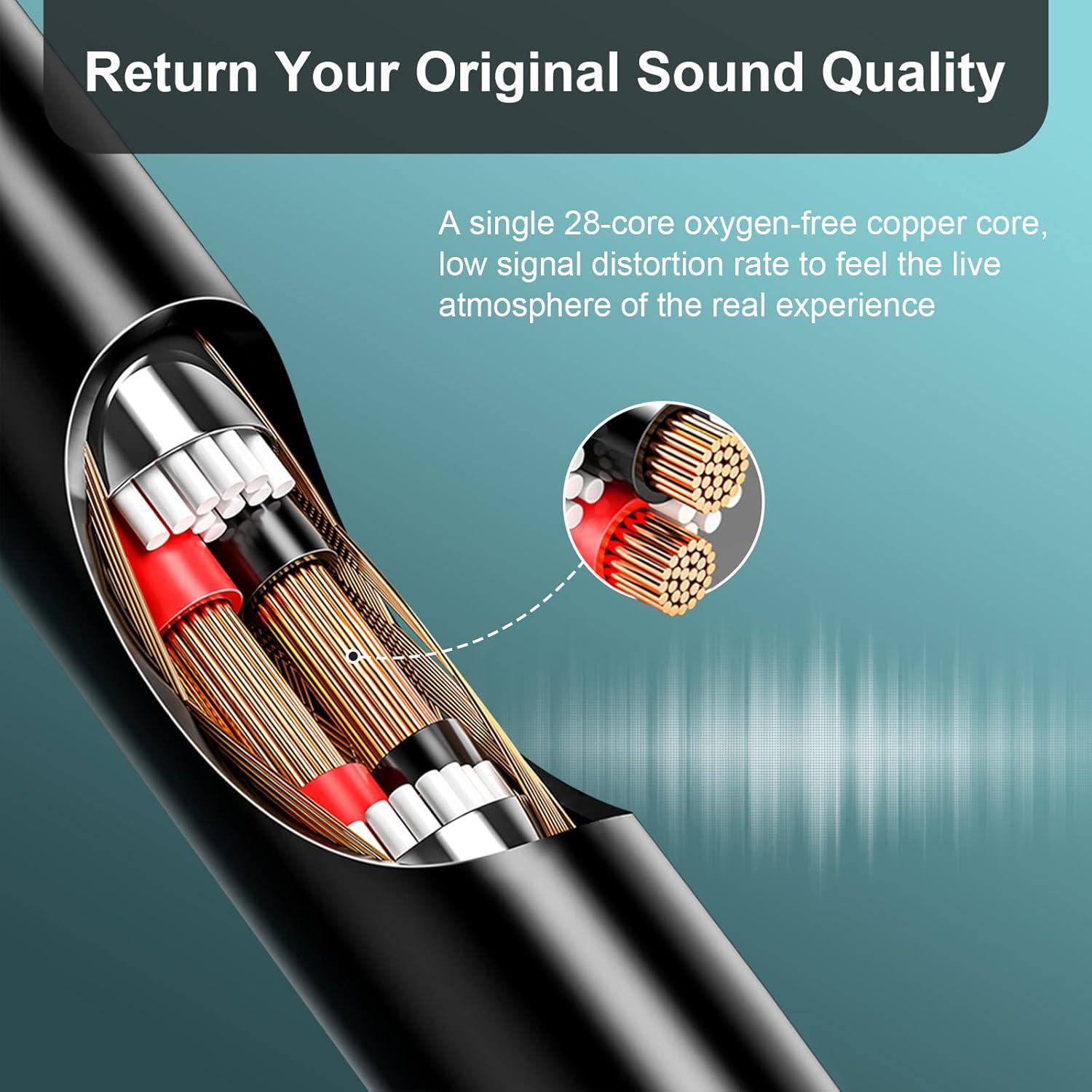 Cable de Audio Sqrmekoko 3.5mm para Auriculares Sony