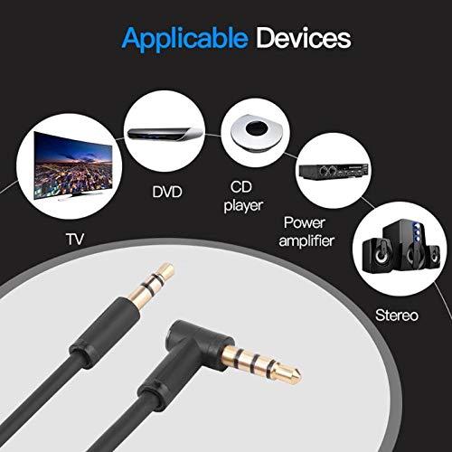 Cable de Audio 3.5mm Xivip con Micrófono y Control Remoto 1.4m Negro