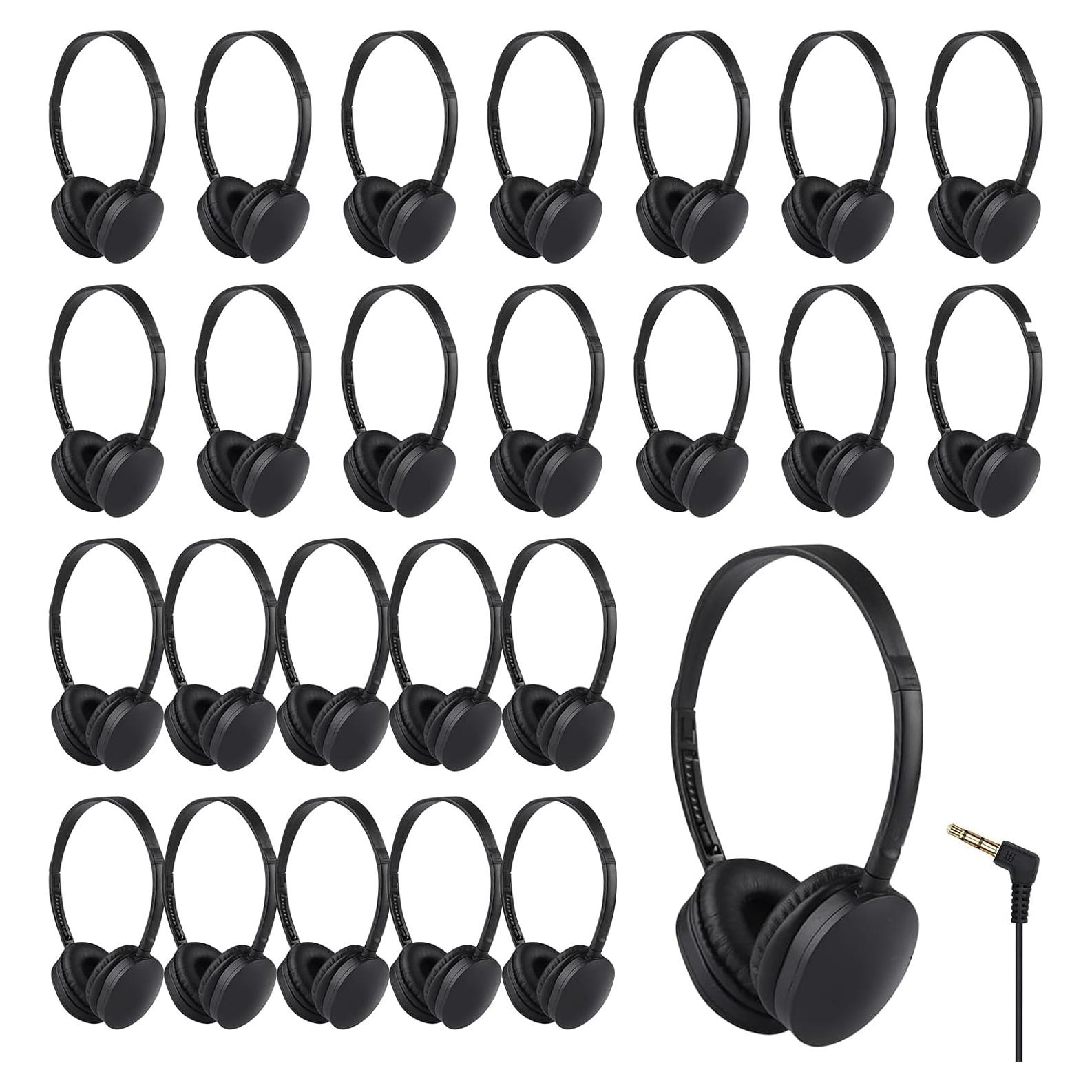 Auriculares para Niños ZHENWAY 003 Negros Paquete de 25