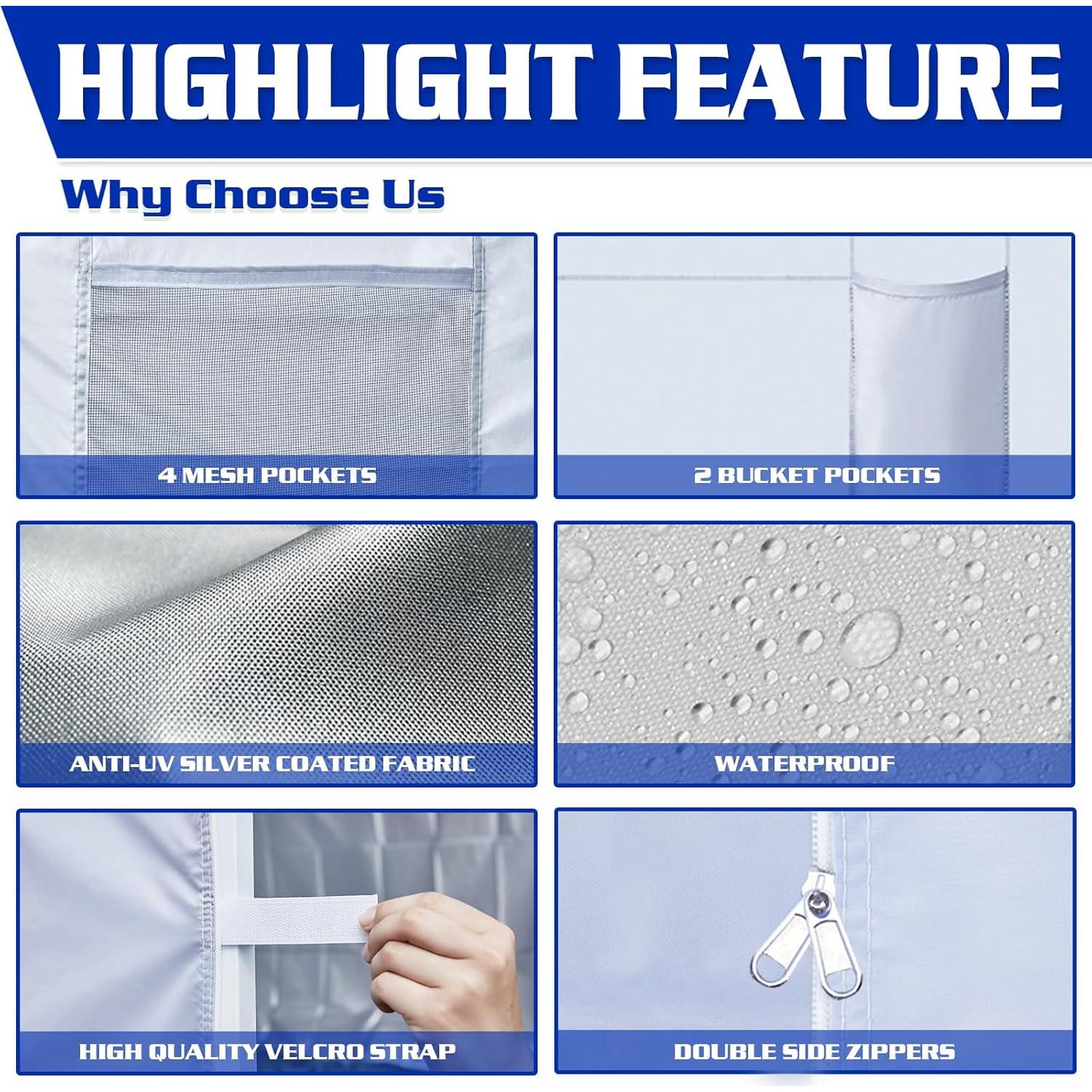 Paredes Laterales Carpa Instantánea FANPAT 3 Piezas 304.8x218.4cm