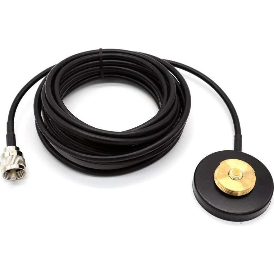Base Magnética NMO TengKo con Cable RG-58 de 5m PL-259